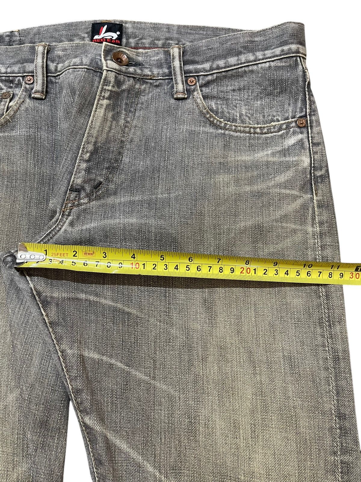 If Six Was Nine Vintage Japanese Brand Mud Faded Wash Style Jeans Size US 32 / EU 48 - 14 Thumbnail