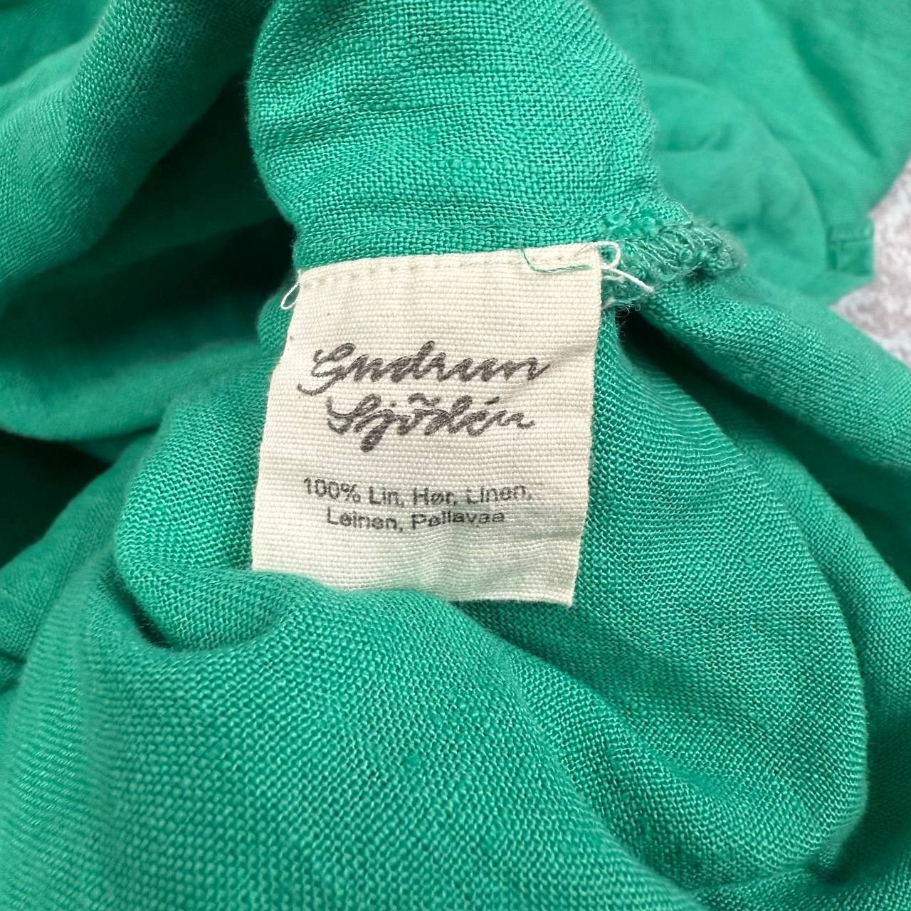 Gudrun Sjoden Gudrun Sjoden Green Linen Tunic Size M / US 6-8 / IT 42-44 - 5 Thumbnail