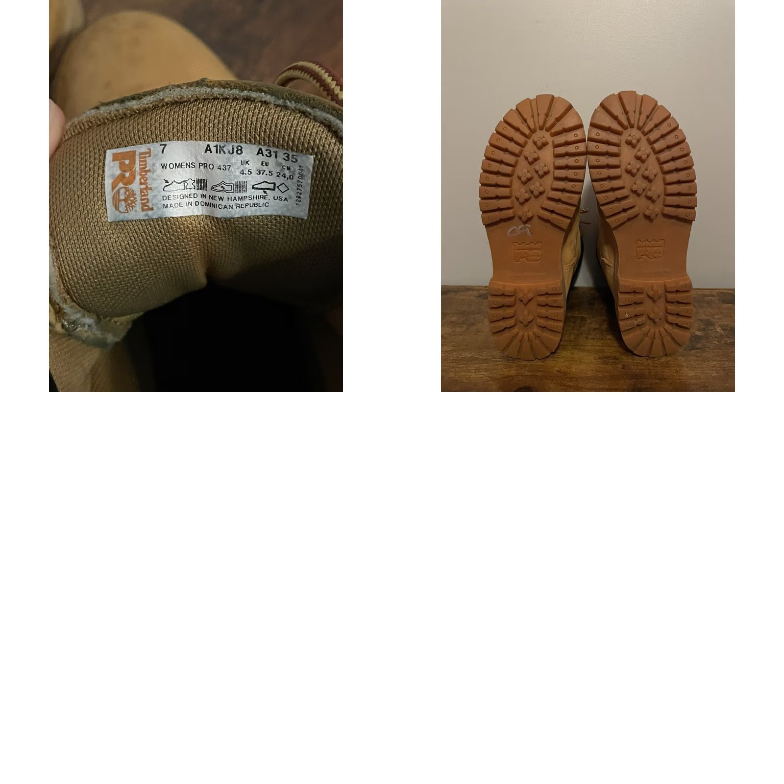Timberland Timberland Pro Sawhorse 6” Comp Toe Wheat Boots Womens Size 7 (S1) - Brown - Combat Size US 5 / IT 35 - 8 Thumbnail