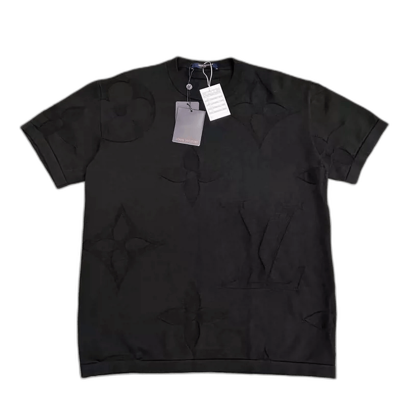 Louis Vuitton Louis Vuitton Black Logo Short Sleeve Shirt-yf Size US M / EU 48-50 / 2 - 1 Thumbnail