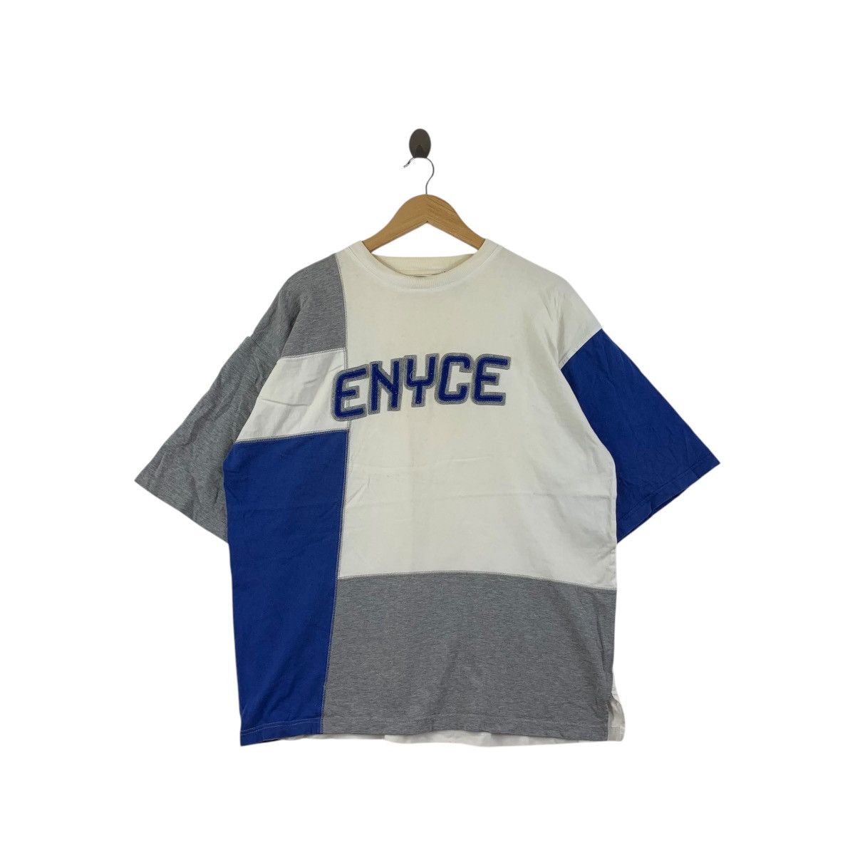 Vintage Vintage Y2K ENYCE DENIM Hip Hop Rap Patchwork Baggy Tee Size US XL / EU 56 / 4 - 1 Thumbnail