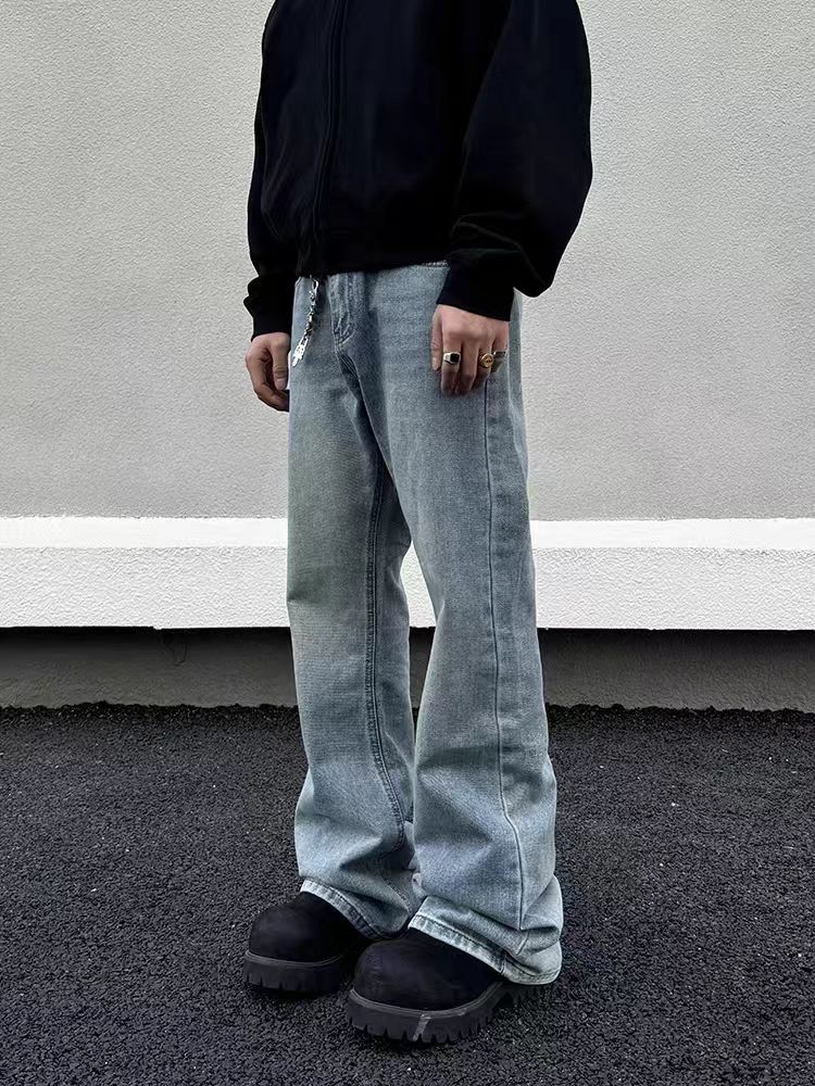 Japanese Brand × Vintage Street Vintage Washed Machete Micro Flare Jeans Size US 28 / EU 44 - 1 Thumbnail