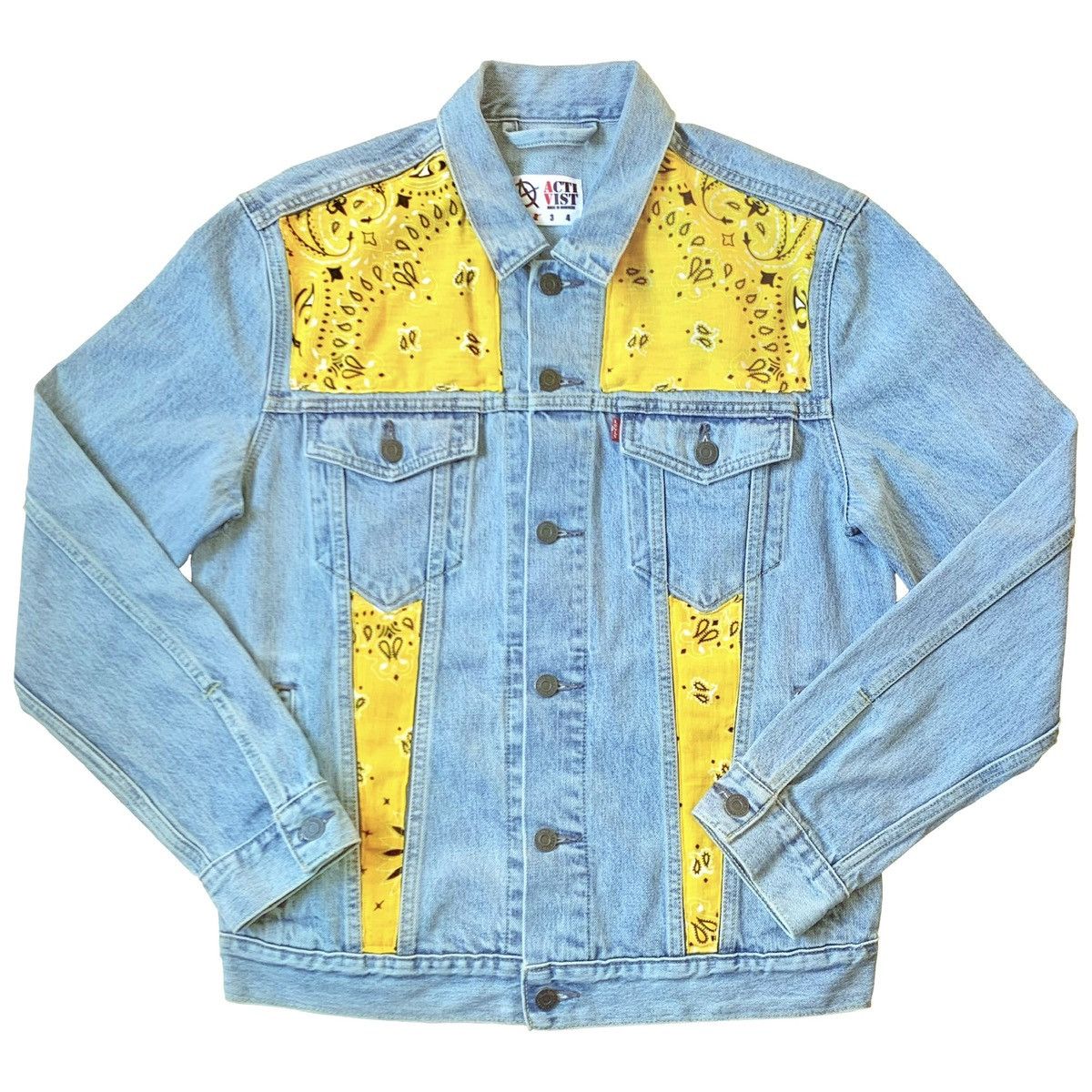 Japanese Brand × Levi's ACTIVIST PARIS PAISLEY BANDANA DENIM JACKET Size US L / EU 52-54 / 3 - 1 Thumbnail