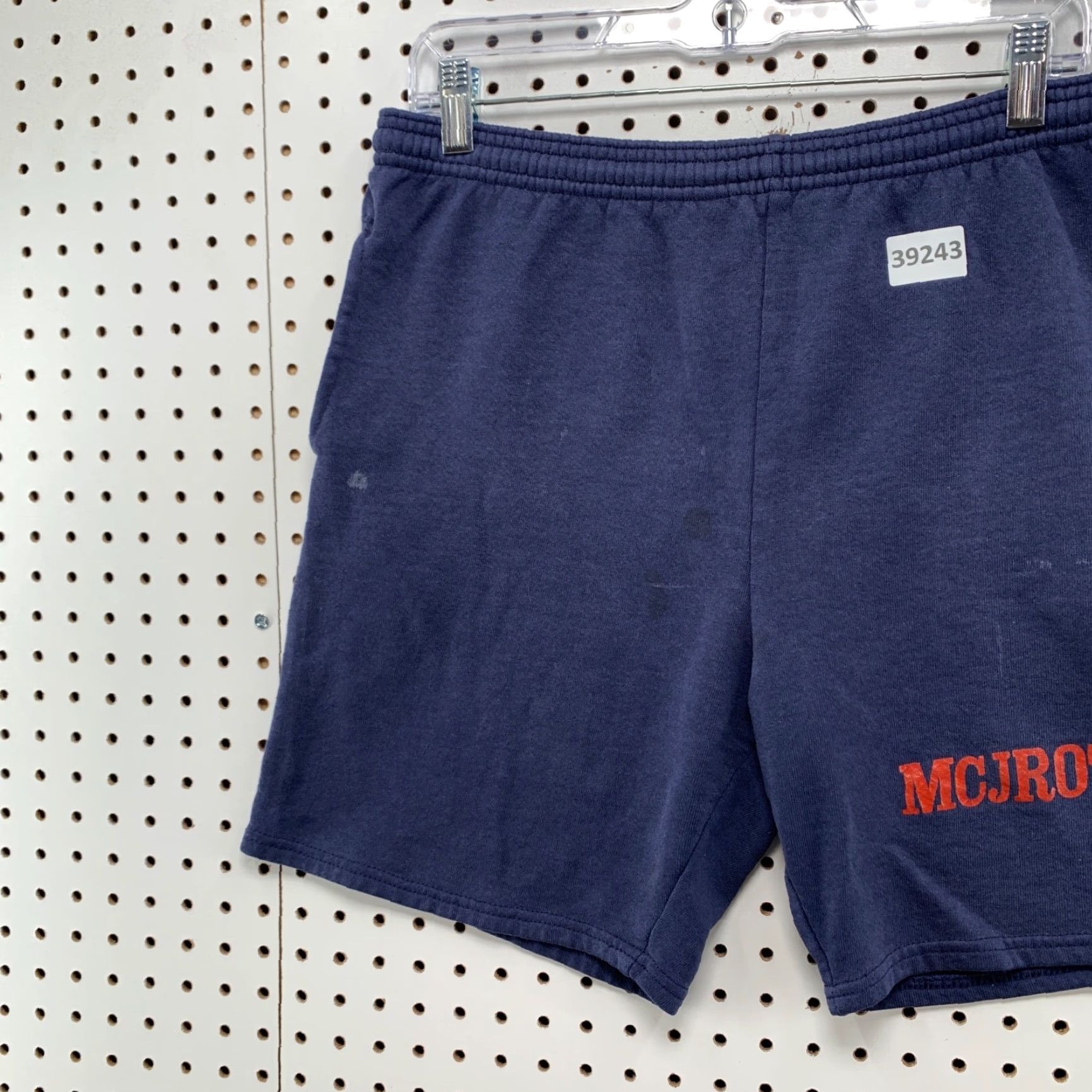 Jerzees VINTAGE Jerzees MCJROTC Sweat Shorts Mens Large 32x7 Blue Fleece Military USA Shorts Mens Large Blue 1990s MCJROTC Size US 33 - 7 Thumbnail