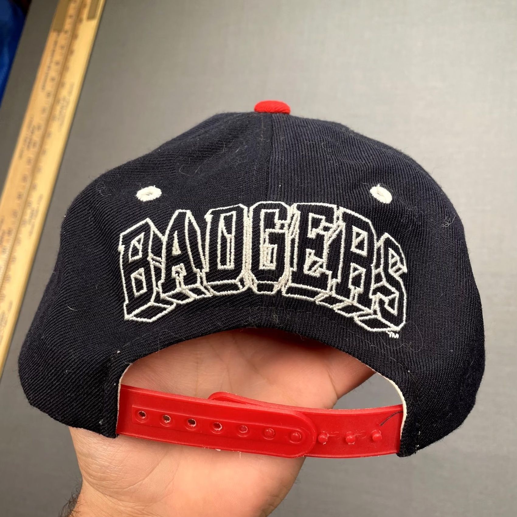 Zephyr Wisconsin Badgers Hat Cap Snap Back Blue Bucky Badger Mens Embroidered Size ONE SIZE - 5 Thumbnail