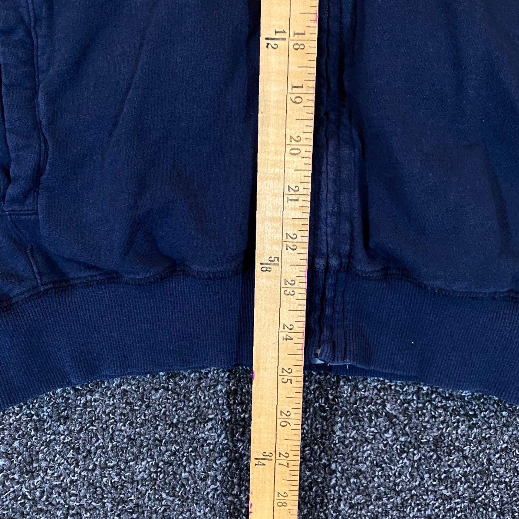 Vintage AETHER Jacket Womens Size 3 Navy Blue Full Zip Hooded Sweatshirt Casual Size M / US 6-8 / IT 42-44 - 3 Thumbnail