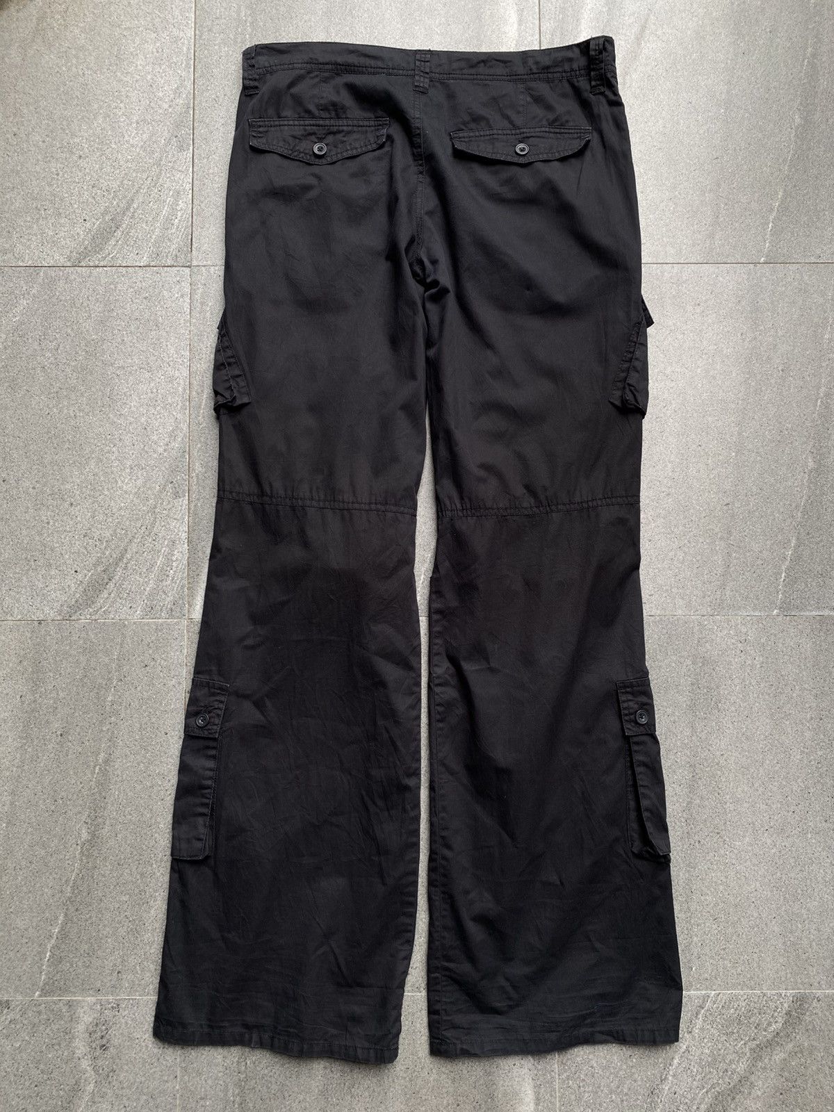 Tornado Mart Tornado Mart Black Cargo Pants Size US 34 / EU 50 - 5 Thumbnail