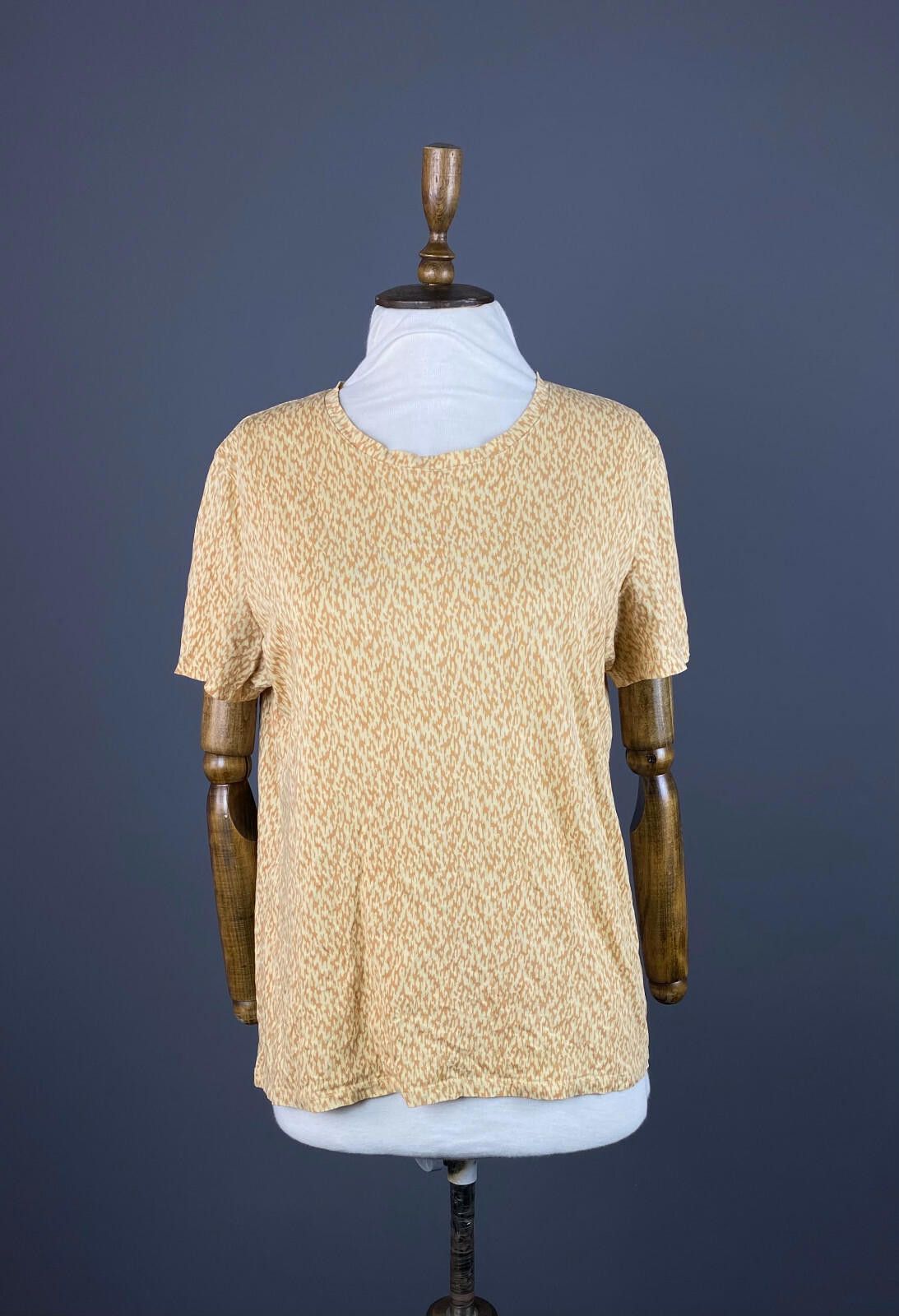 A.P.C. Ladies APC Orange Printed Cotton T-Shirt Top Size S Size S / US 4 / IT 40 - 1 Thumbnail