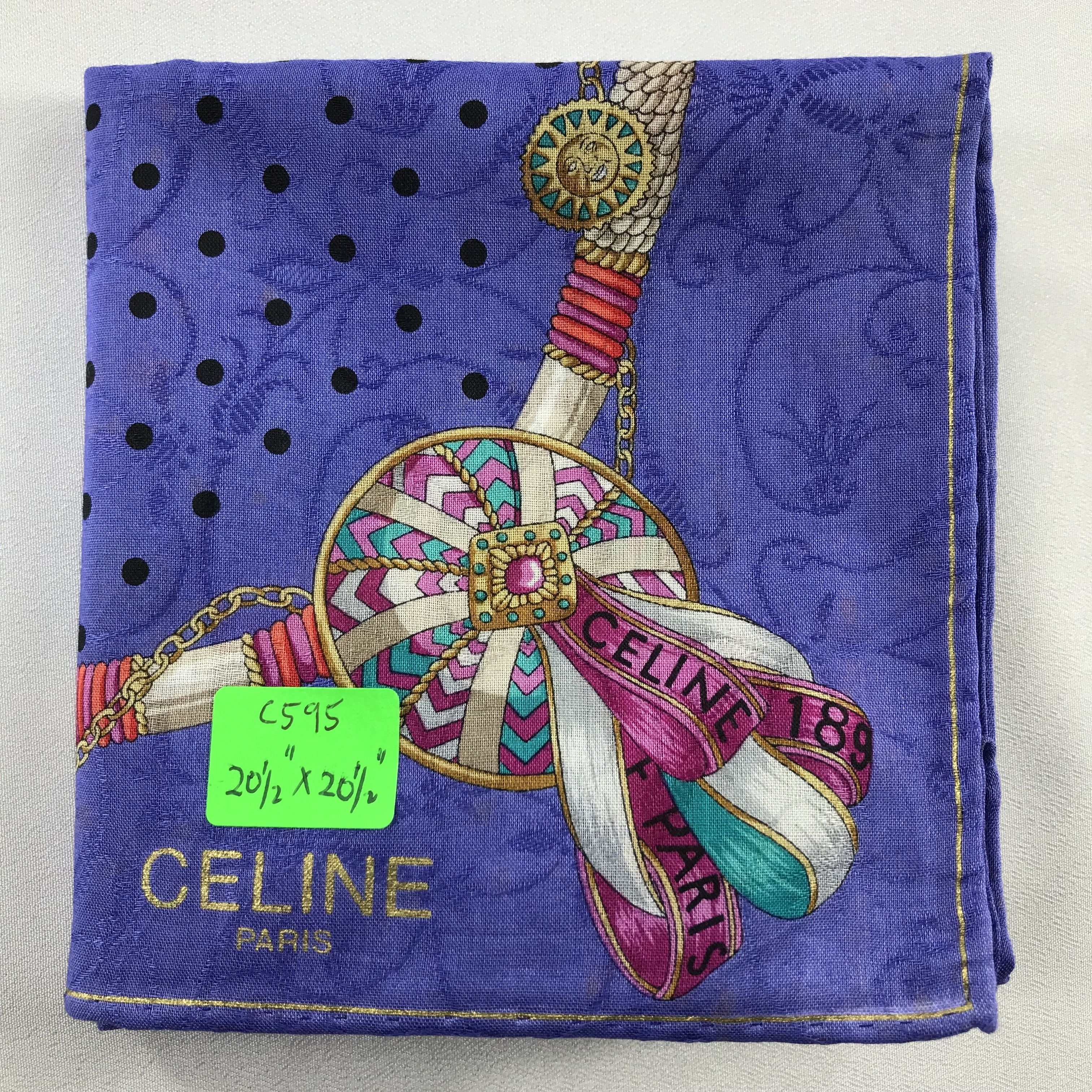 Celine Celine Handkerchief / Bandana / Neckerchief C595 Size ONE SIZE - 10 Thumbnail