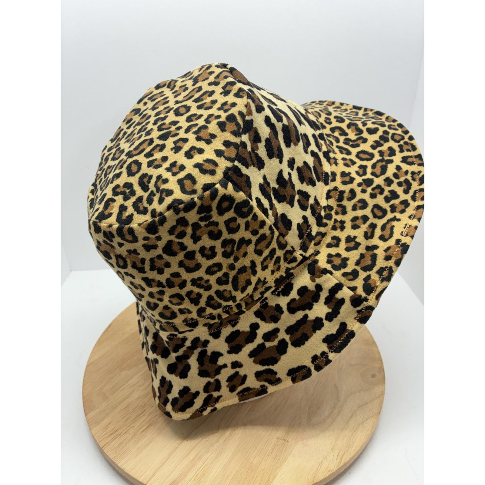 Other Leopard Print Bucket Hat – Large – Felt Lined, Soft Size ONE SIZE - 7 Thumbnail