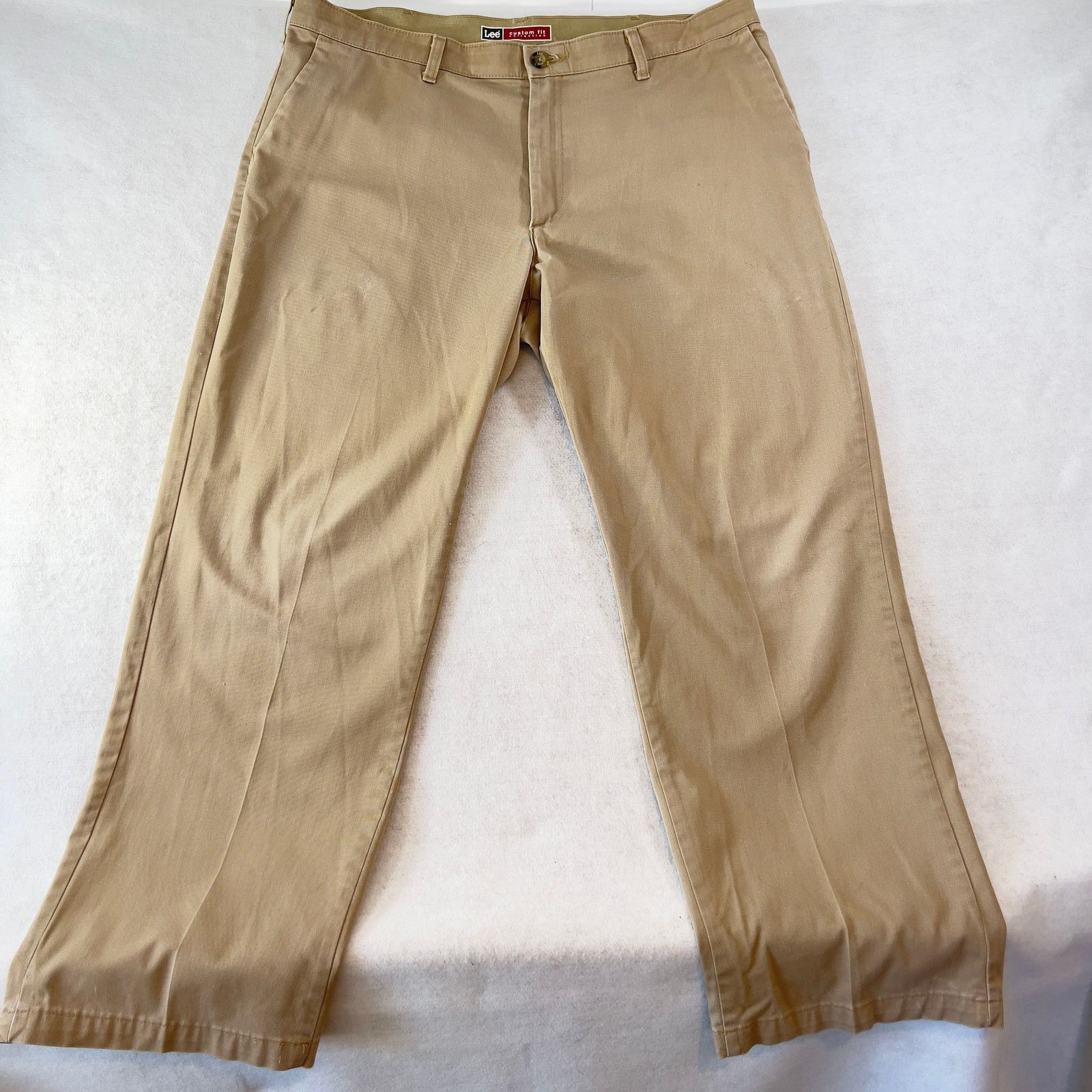Lee Lee Custom Fit Collection Chinos Men's W38 X L30 Khaki Size US 38 / EU 54 - 1 Thumbnail