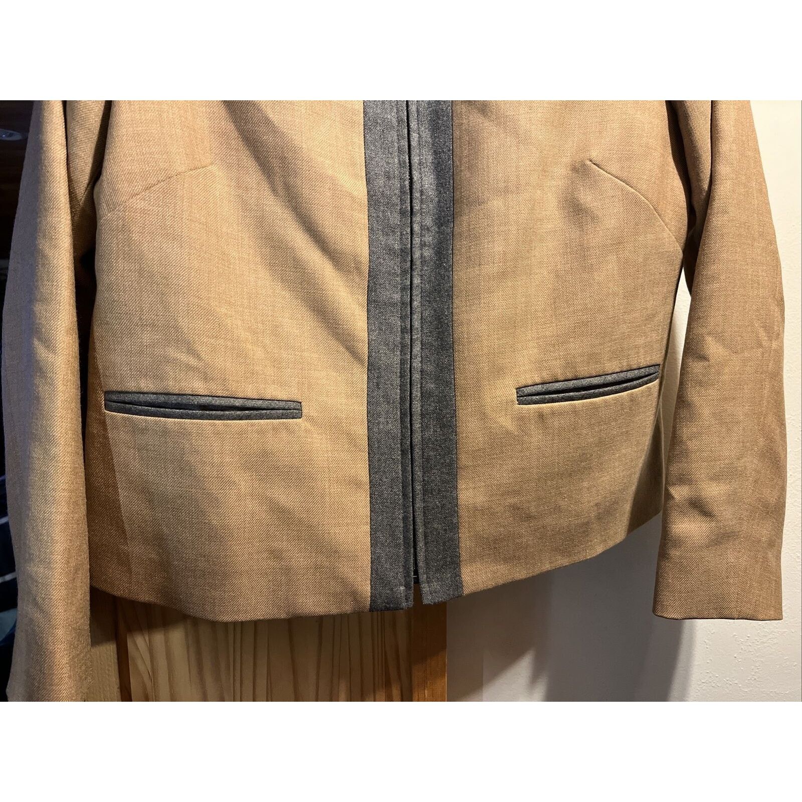 Pendleton Pendleton Women’s 12 Petite Brown Virgin Wool Blazer Jacket Size XL / US 12-14 / IT 48-50 - 5 Thumbnail