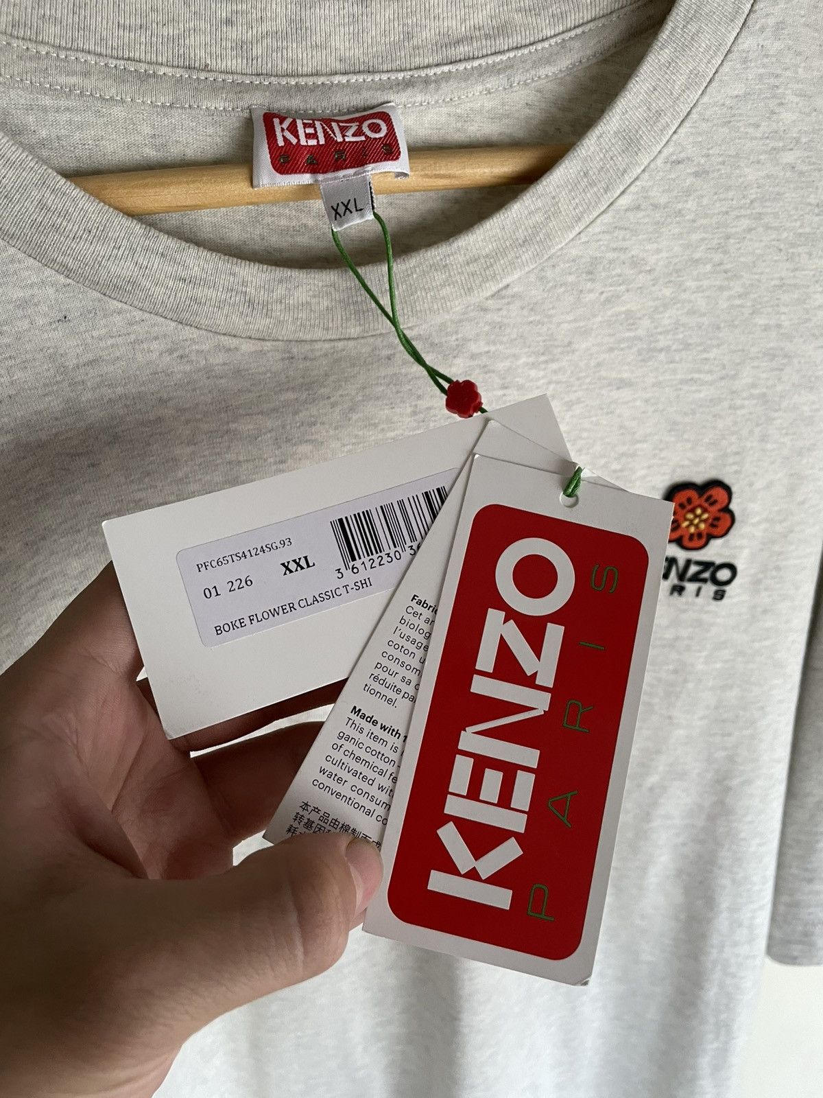Kenzo Kenzo Paris Flower Logo Tee Size US XL / EU 56 / 4 - 5 Thumbnail