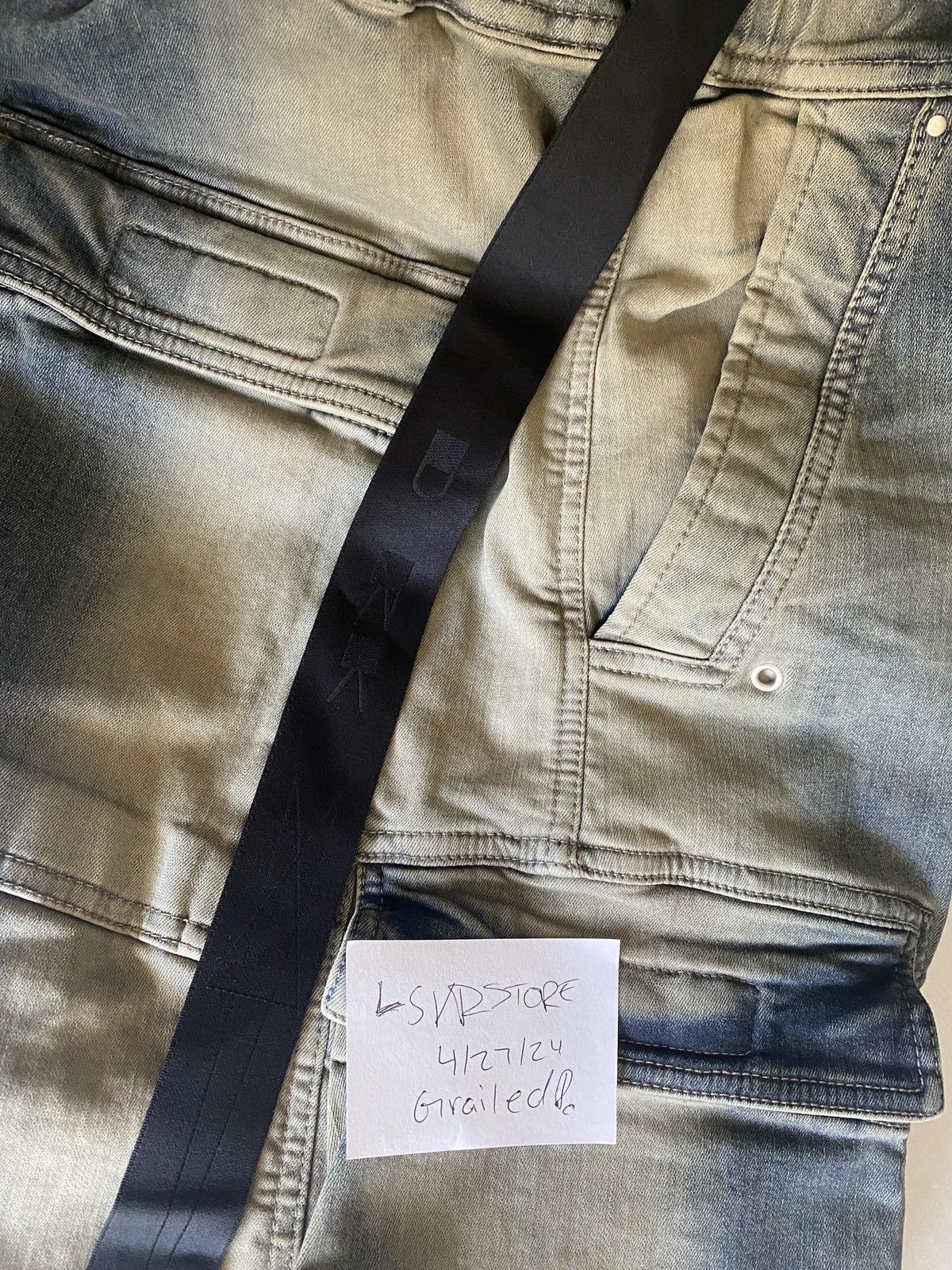 Rick Owens Rick Owens Double Cargo Jumbo Belas EDFU23 Mineral Pearl 48 Size US 32 / EU 48 - 12 Thumbnail