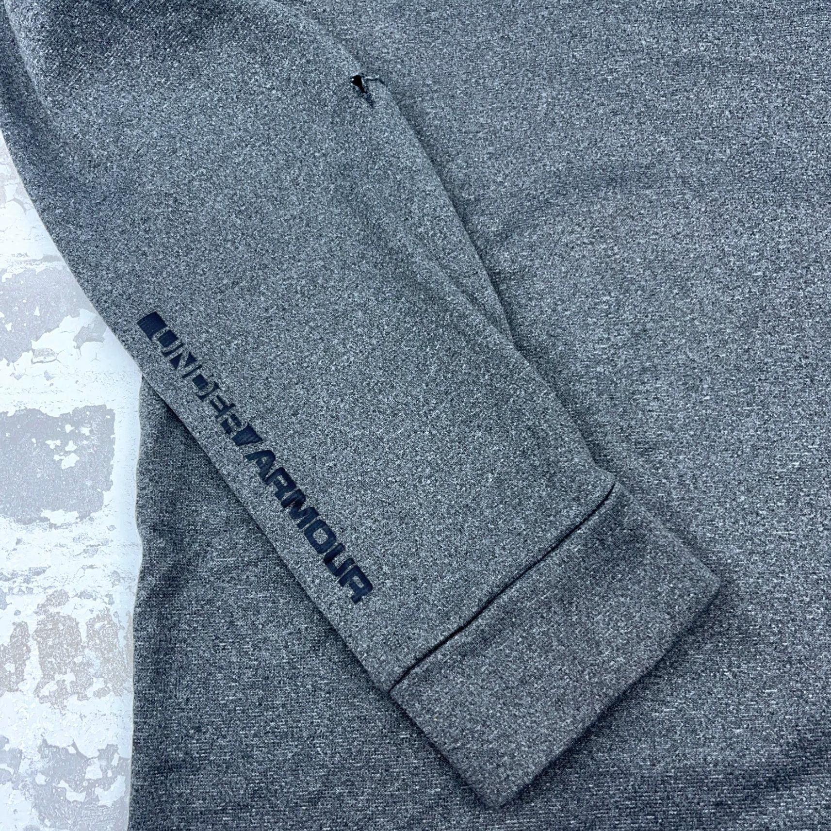 Under Armour Under Armour Sweatshirt Men Small Gray Black Pullover 1/4 Zip Mock Neck Long Sleeve Regular Fit Sports Classic Golf Size US S / EU 44-46 / 1 - 4 Thumbnail