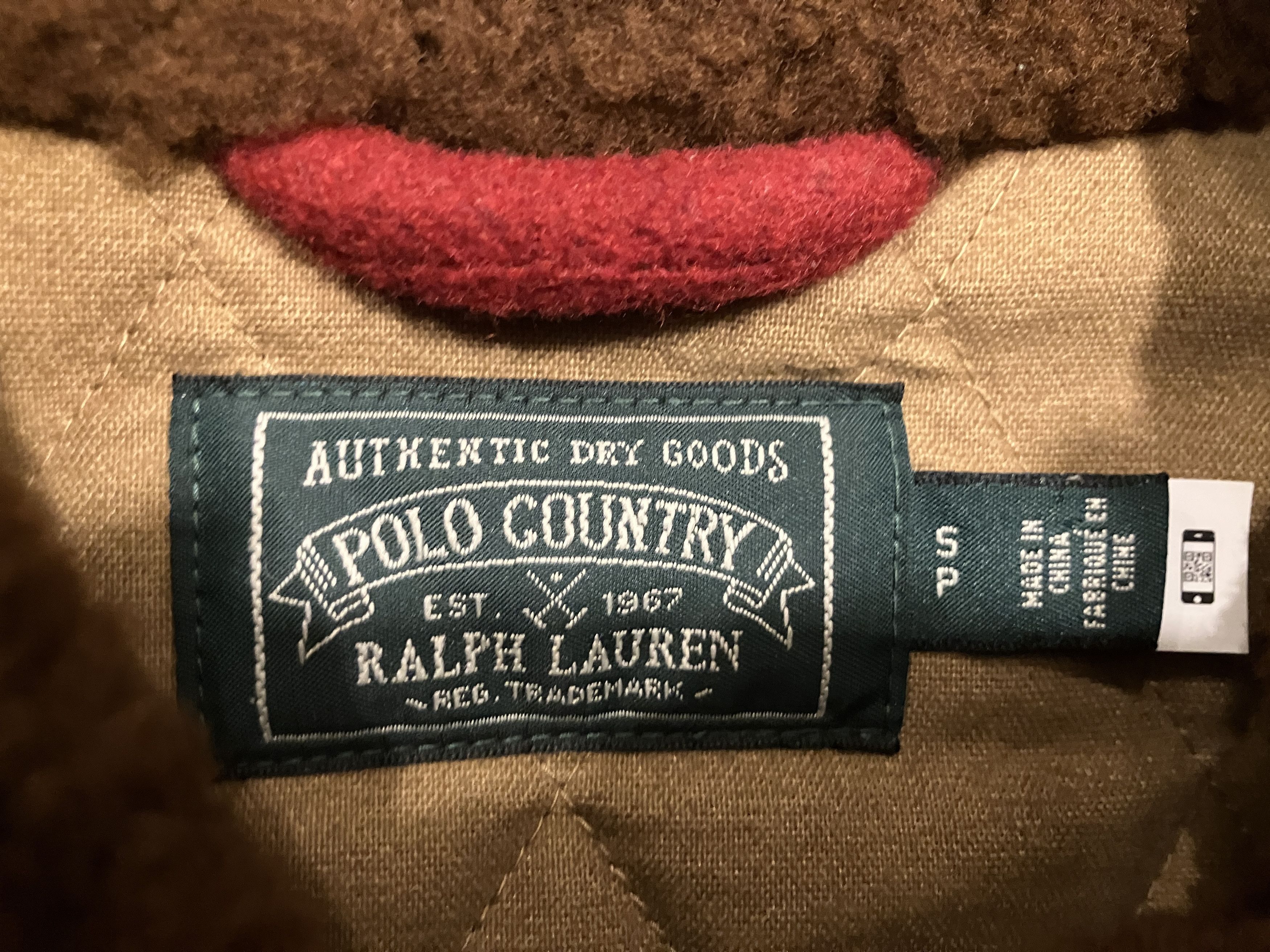 Polo Ralph Lauren Polo Ralph Lauren Shearling-Collar Plaid Barn Coat Sz Small Size US S / EU 44-46 / 1 - 7 Thumbnail
