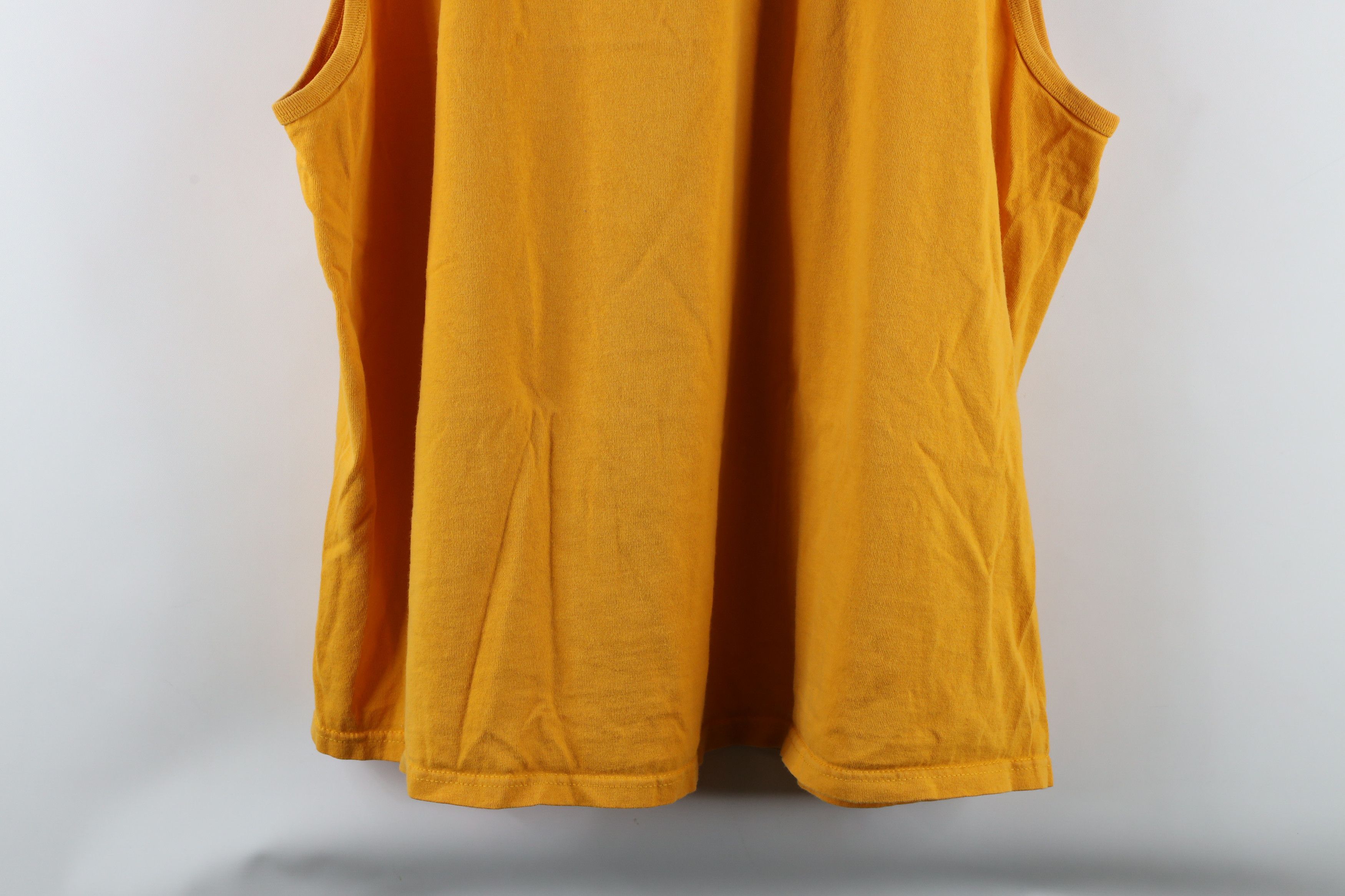Vintage Vintage 90s Streetwear Sleeveless Muscle T-Shirt Yellow Size US XXL / EU 58 / 5 - 9 Thumbnail