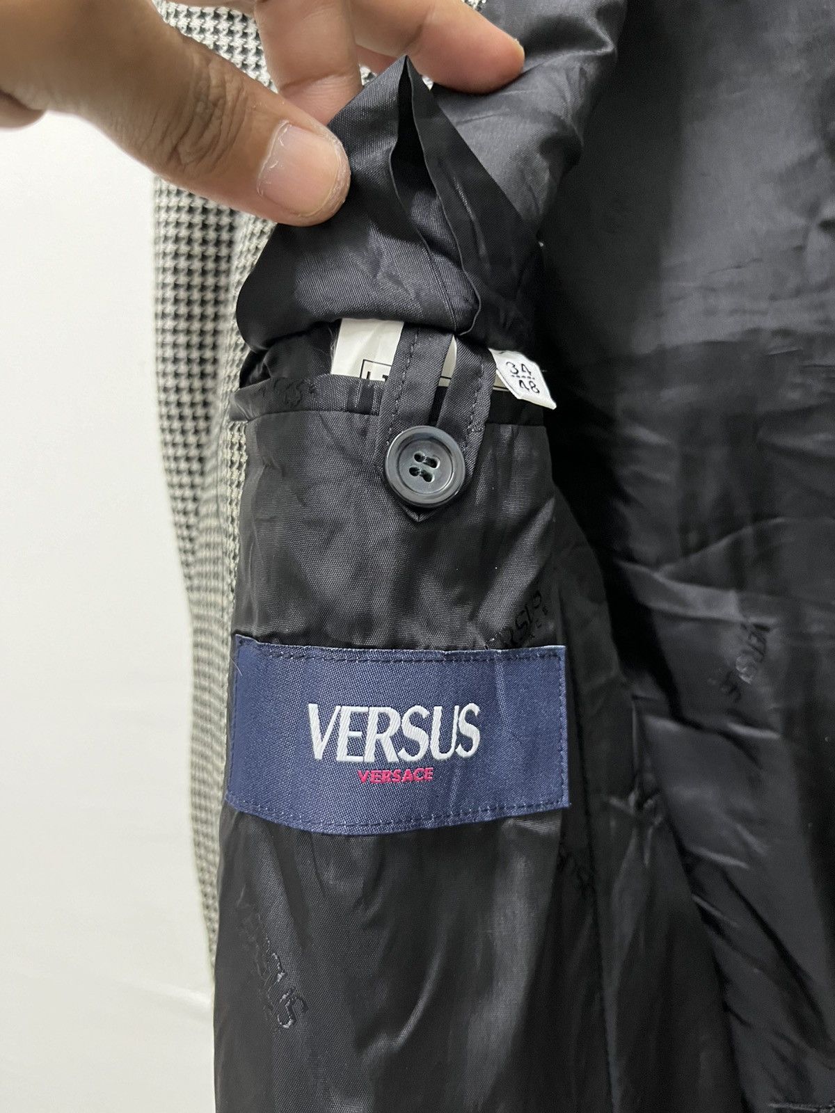 Versus Versace Vintage Versus Versace Jeans Couture Two Button Blazer Size 34R - 8 Thumbnail