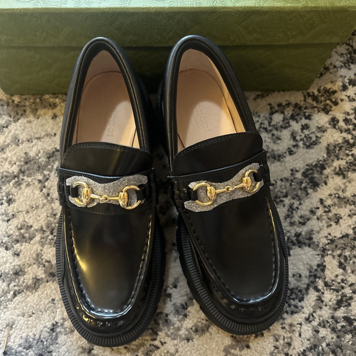Gucci Gucci Horsebit Lug Sole Loafer Moccasin Leather Magnum Calf Size US 7.5 / IT 37.5 - 2 Thumbnail