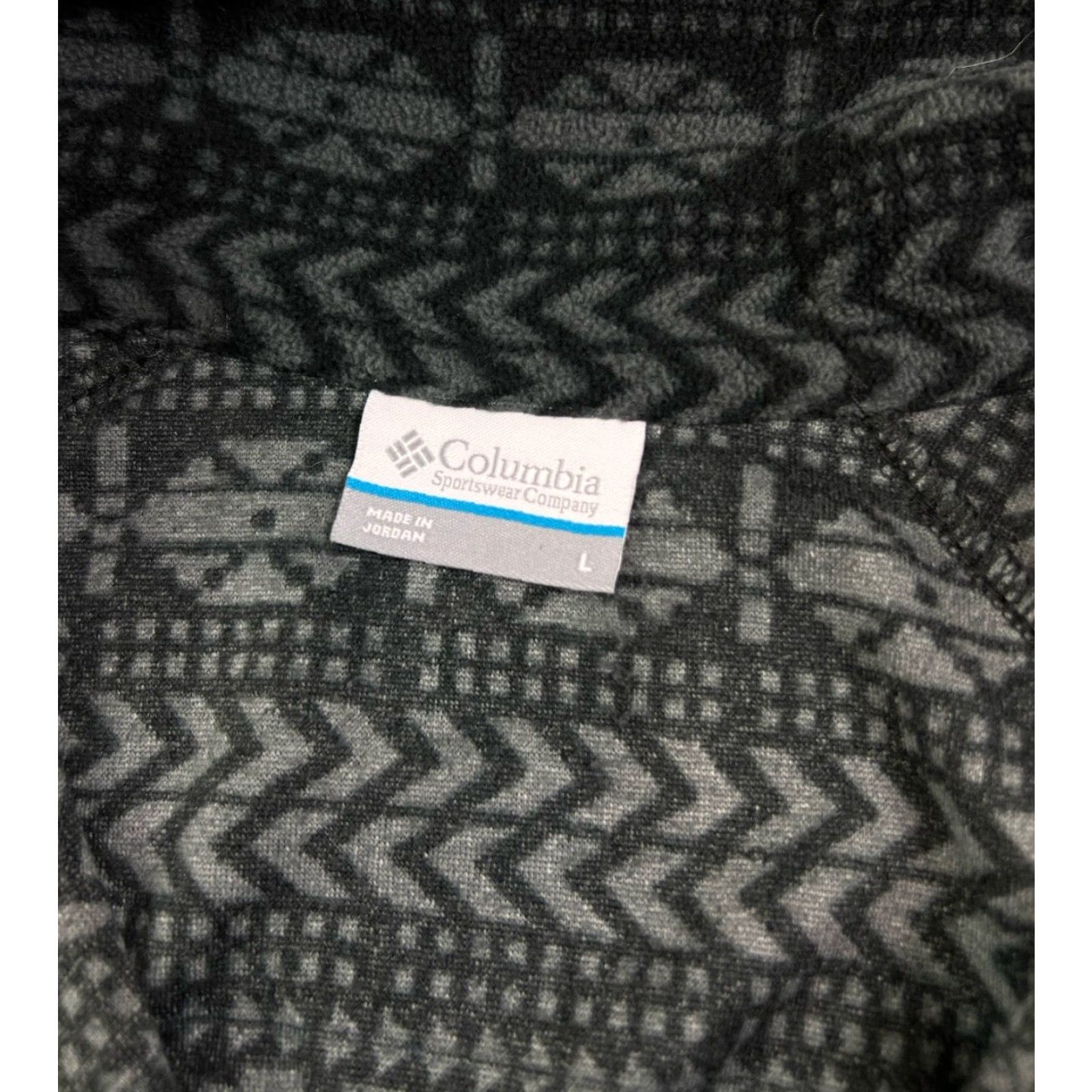 Vintage VINTAGE Women’s Columbia Fleece 1/4 Zip Pullover Sweater Black Aztec Print Large L Womens Size L / US 10 / IT 46 - 4 Thumbnail
