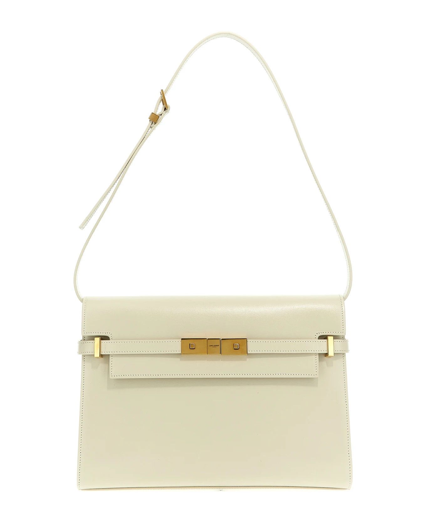 Saint Laurent Paris oc11z0226 579271 Size: OS / Manhattan Shoulder Bag in White Size ONE SIZE - 1 Thumbnail