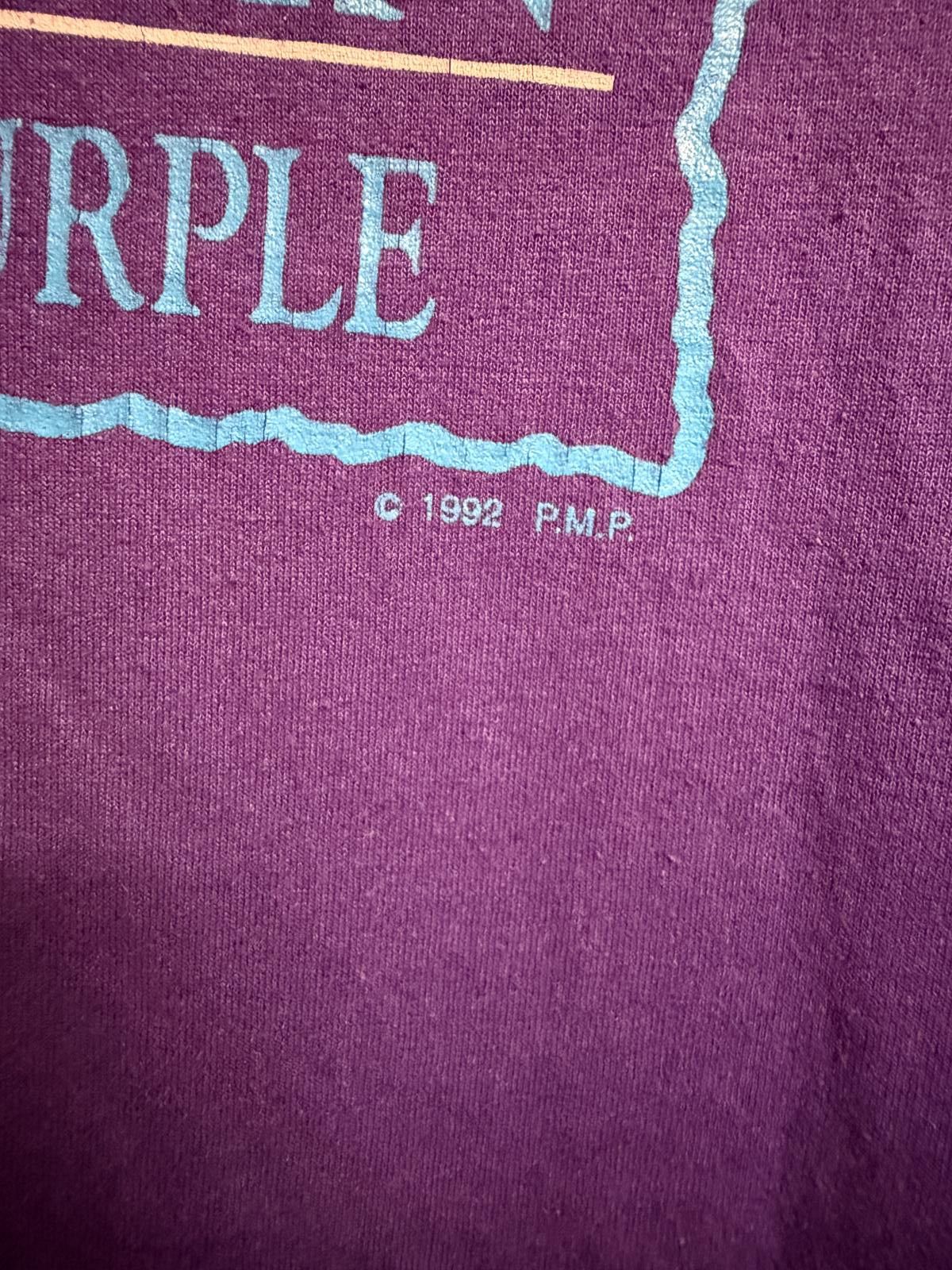 Hanes Vintage Poem T-shirt Warning T-shirt Jenny Joseph Purple Tee Size US M / EU 48-50 / 2 - 4 Thumbnail