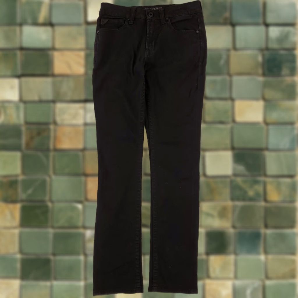 BKE VINTAGE Salvage BKE Buckle Jeans Black Havoc Straight Slim Fit Mens 31 x 34 Size US 31 - 1 Thumbnail
