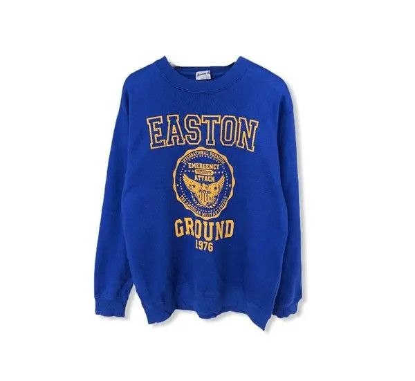 Vintage Vintage Easton Big Logo Sweatshirt Size US M / EU 48-50 / 2 - 1 Thumbnail