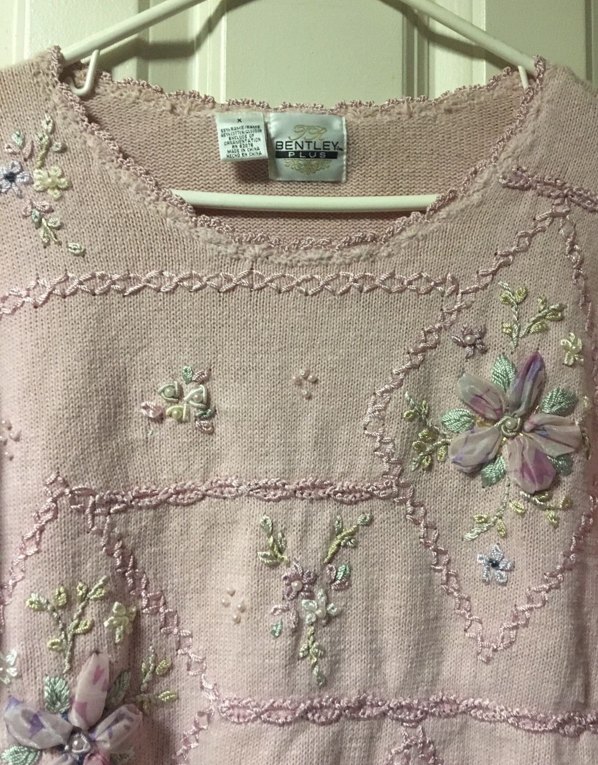 Vintage Vintage TR Bentley Beautiful Pink Women’s Sweater XL Size XL / US 12-14 / IT 48-50 - 3 Thumbnail
