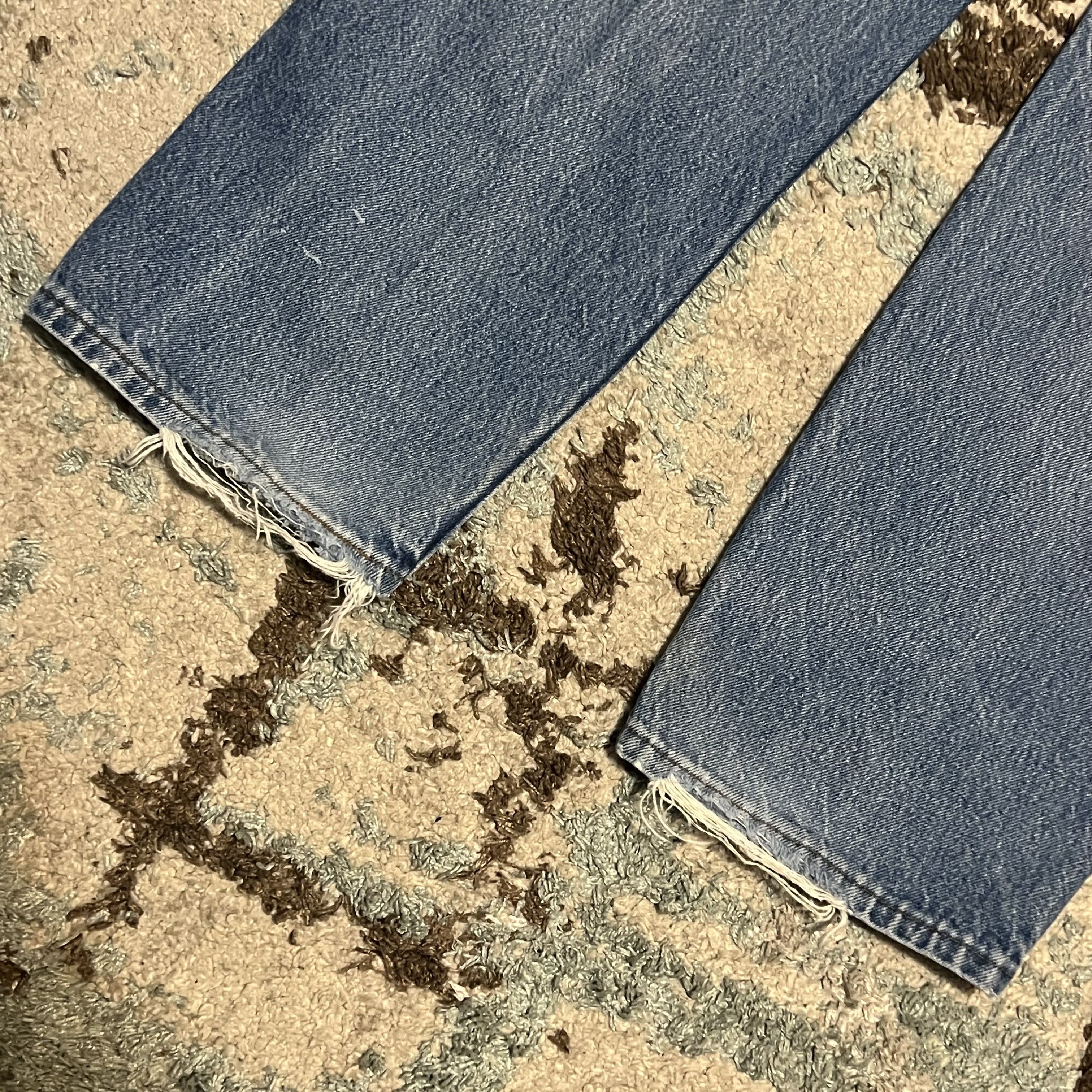 Levi's × Vintage Vintage Levi's 505 Orange Tab Jeans Straight Leg 35x31 90s Size US 35 - 7 Thumbnail