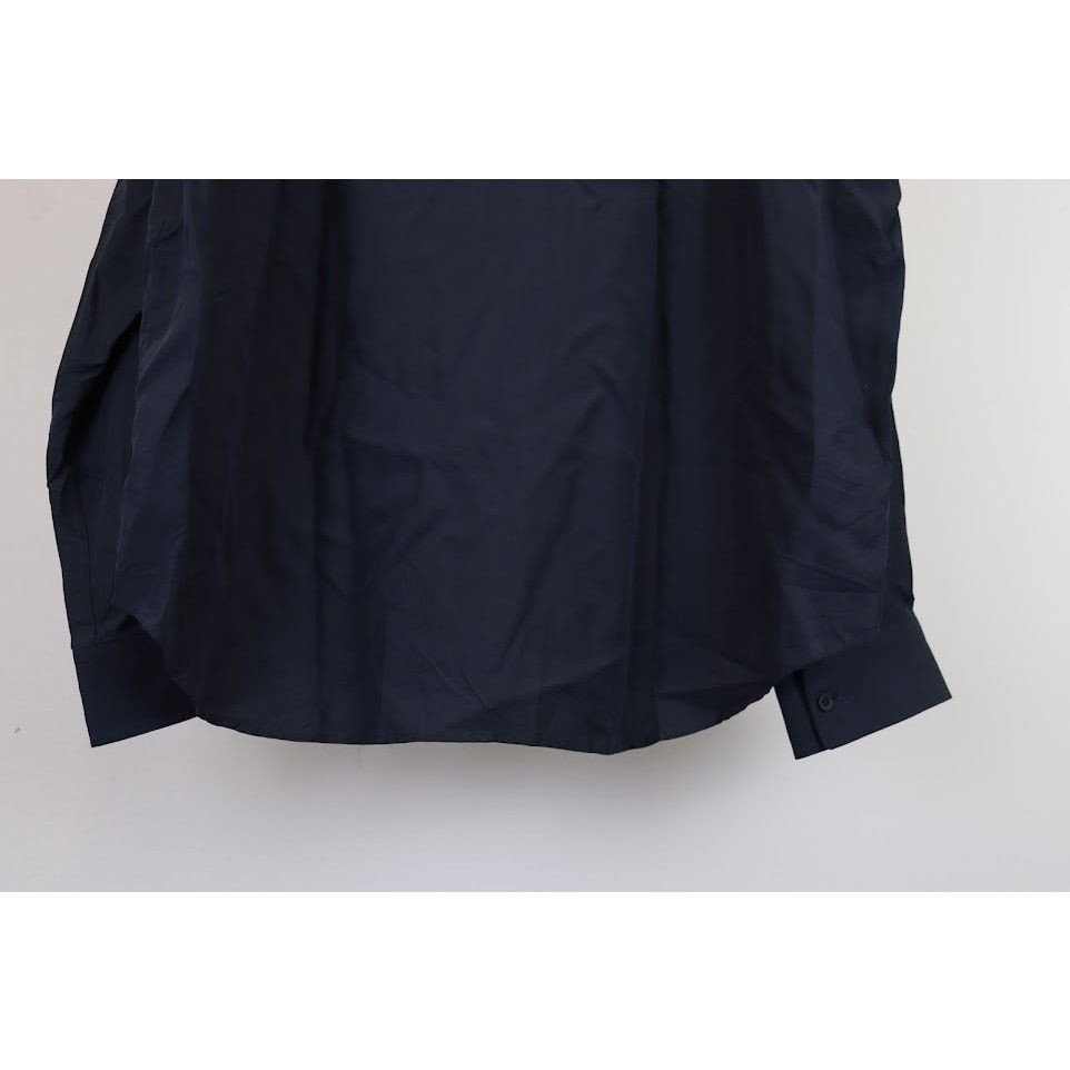 Balenciaga o1rshd1 Button up Shirt in Navy Blue Size US S / EU 44-46 / 1 - 11 Thumbnail