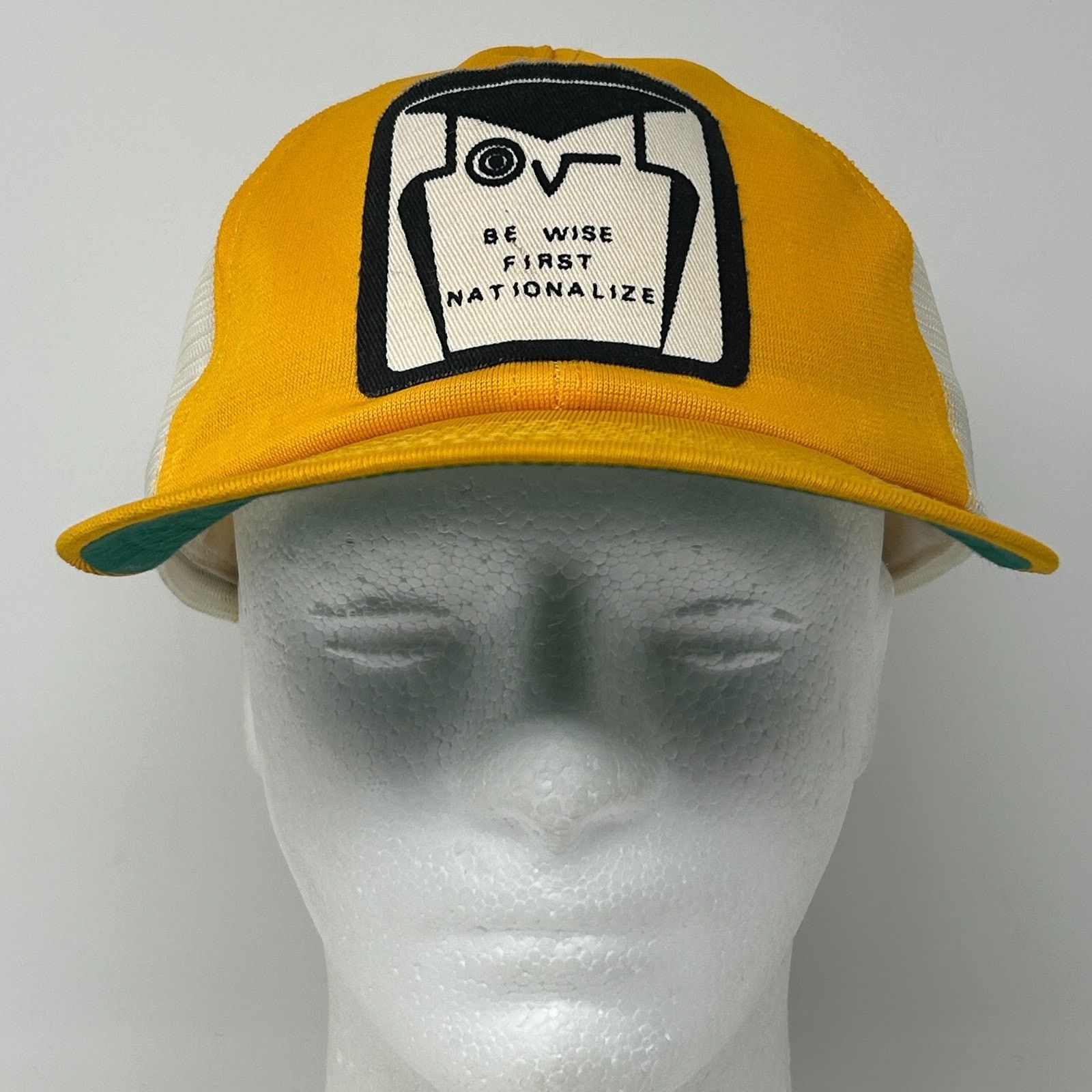 Vintage Vintage 70s First National Bank Trucker Hat Baseball Cap FNC Size ONE SIZE - 2 Thumbnail