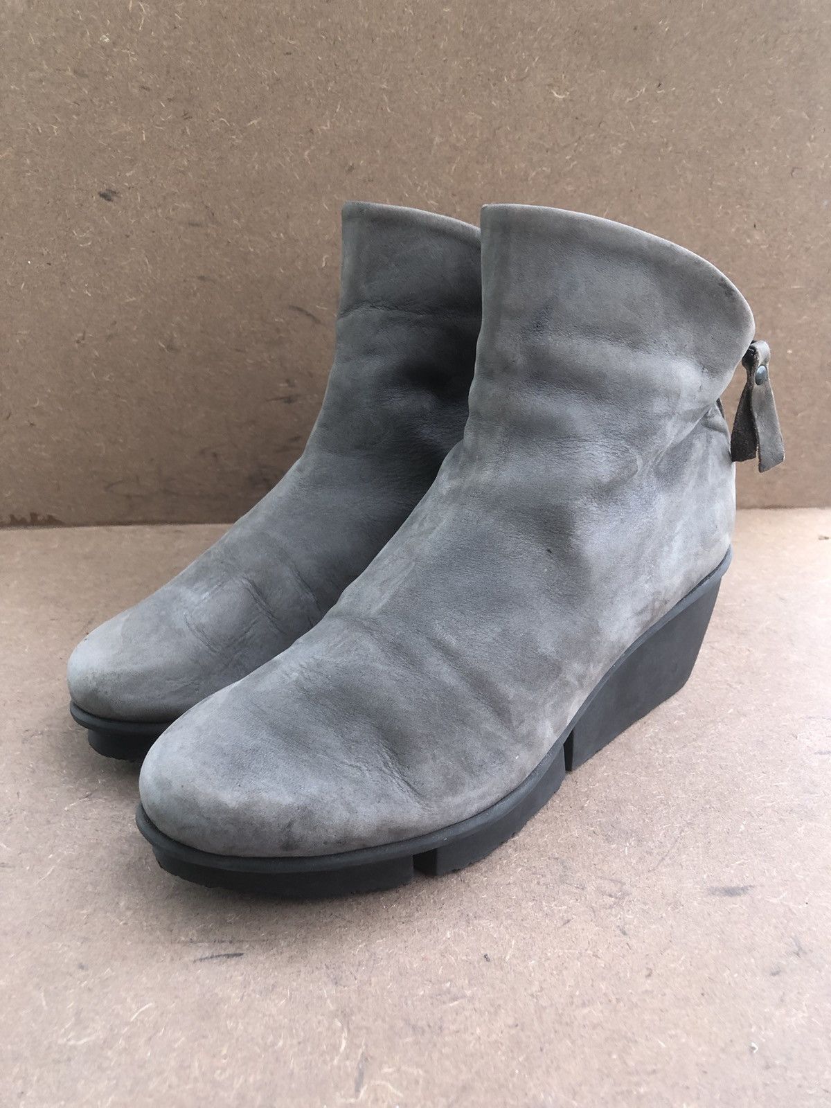 Trippen Trippen Grey Leather Women’s Boot Size 38 Size US 7 / IT 37 - 3 Thumbnail