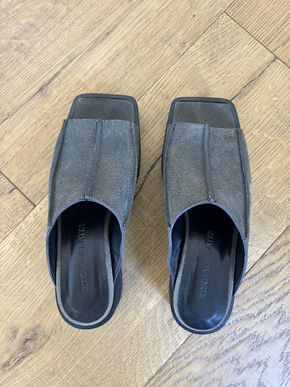Eckhaus Latta Eckhaus Latta Grey Frame Sandals Size US 8 / IT 38 - 5 Thumbnail