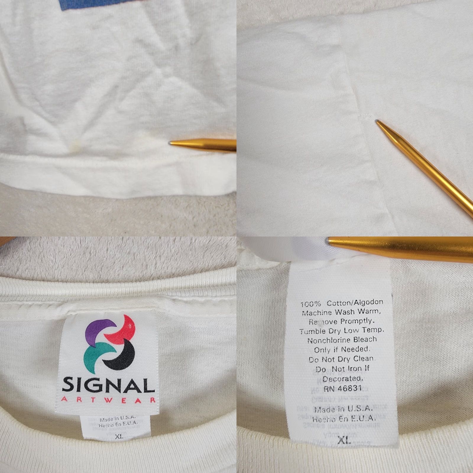 Vintage VINTAGE Tabasco Pepper Sauce 90s 1995 art T-Shirt XL White Signal Artwear Men Short Sleeve Crew Neck Jersey Cotton Single Stitch Art Size US XL / EU 56 / 4 - 10 Thumbnail