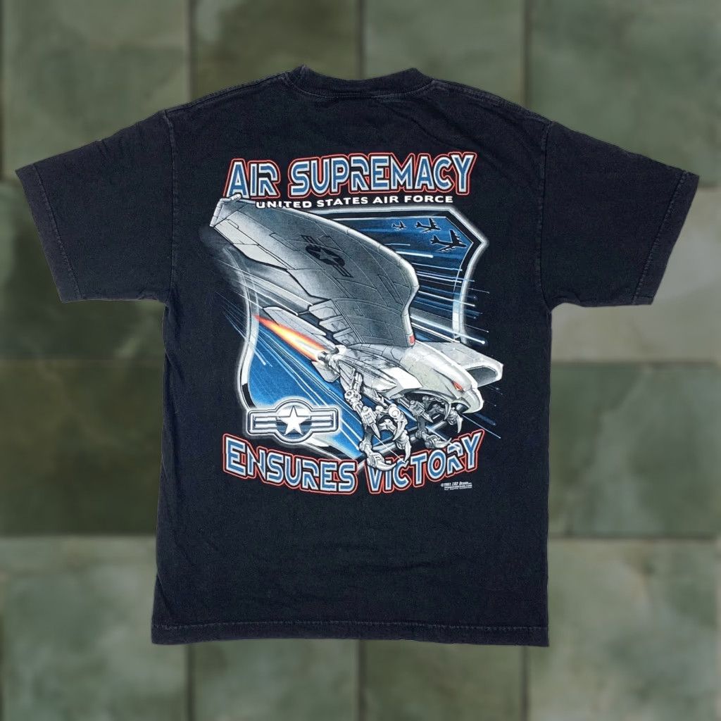 Vintage VINTAGE United States Air Force T Shirt Mens Adult Medium Black Military Eagle 2007 US Air Force Tee Size US M / EU 48-50 / 2 - 1 Thumbnail