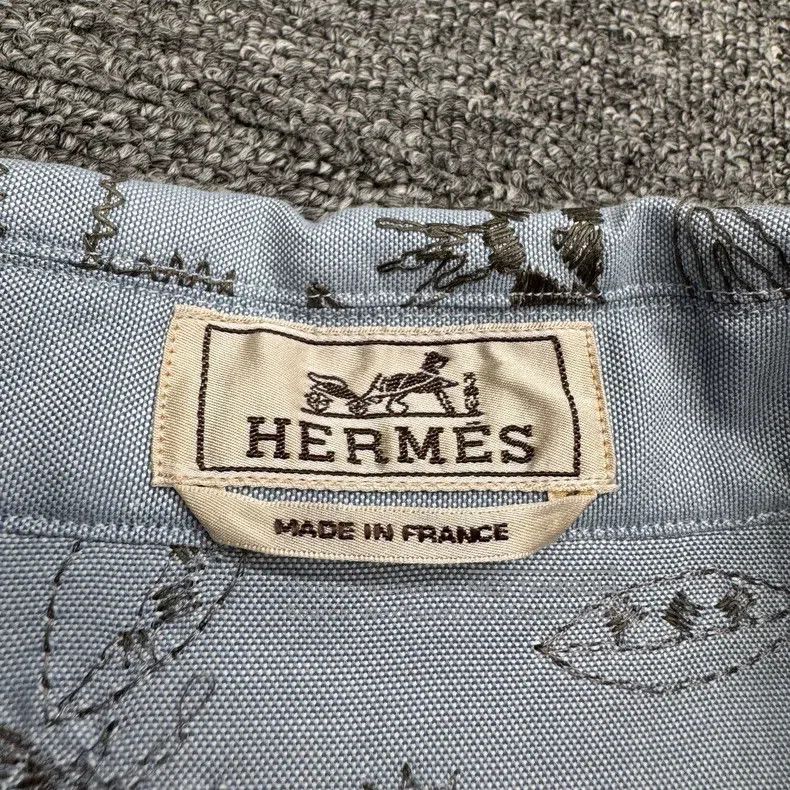 Hermes Hermes Floral embroidery all-over print short sleeve shirt Size US L / EU 52-54 / 3 - 2 Thumbnail