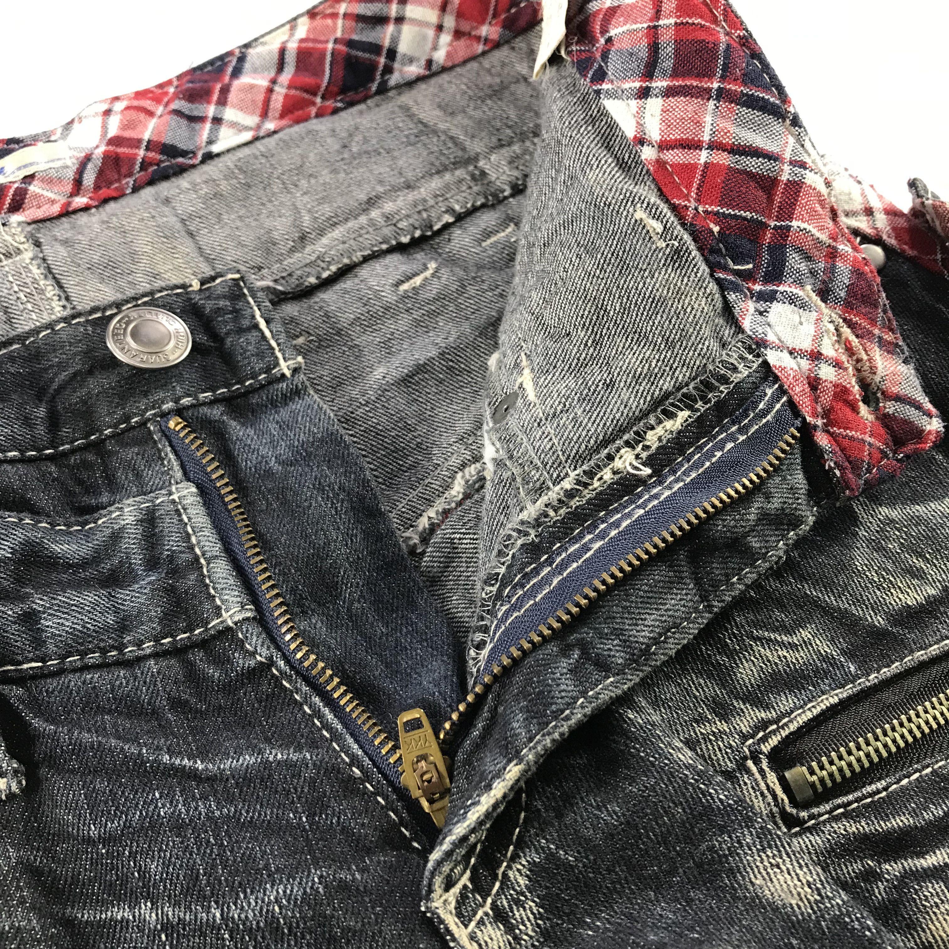 Japanese Brand Japanese Brand Roddie Double Waist Jeans Punk Denim KJ3192 Size US 32 / EU 48 - 10 Thumbnail