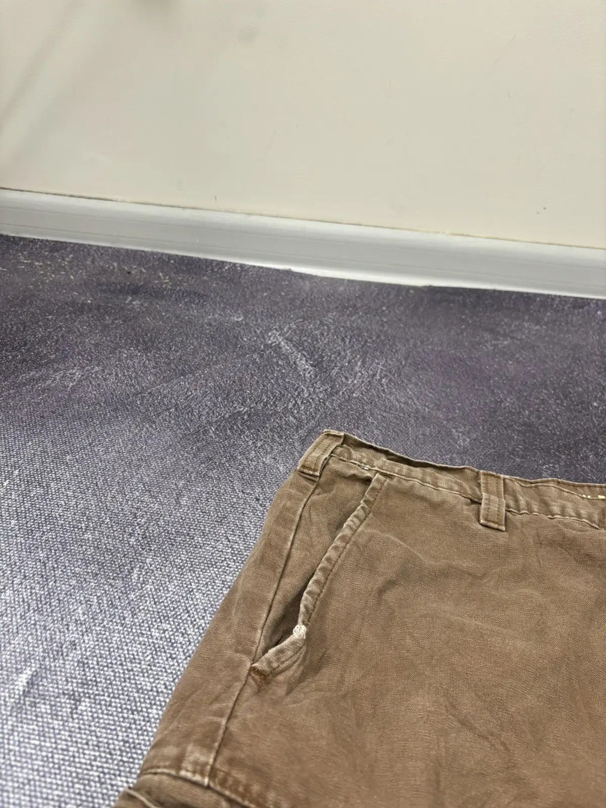 Dickies × Vintage Vintage Dickies Y2K Relaxed Fit Brown Work Cargo Shorts Size US 34 / EU 50 - 8 Thumbnail