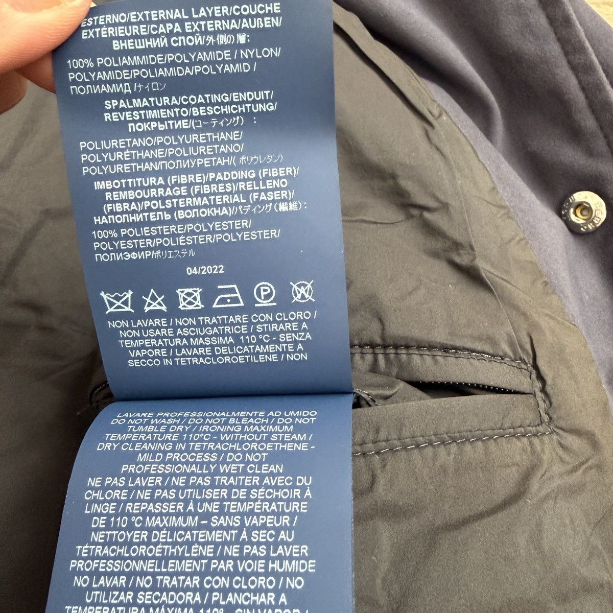 Herno Herno Jacket Woven Snap Front Blue Size US M / EU 48-50 / 2 - 7 Thumbnail