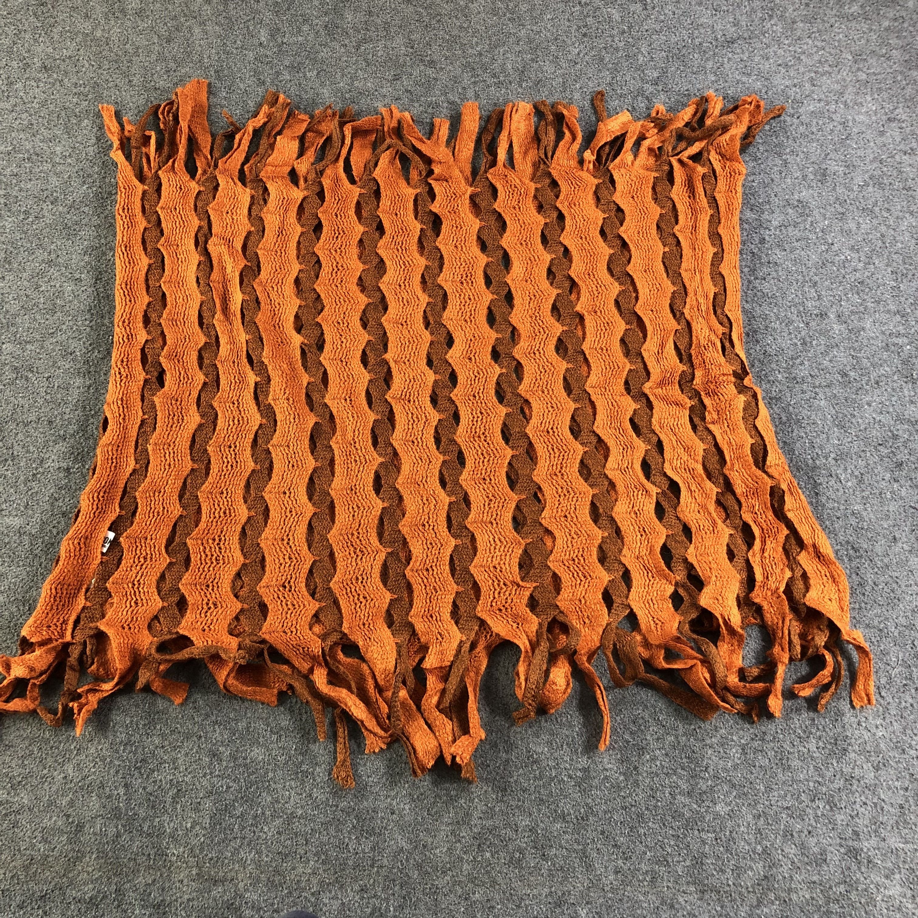 Hiroko Koshino Homme Hiroko Koshino Infinity Fishnet Scarf Muffler V1354 Size ONE SIZE - 2 Thumbnail