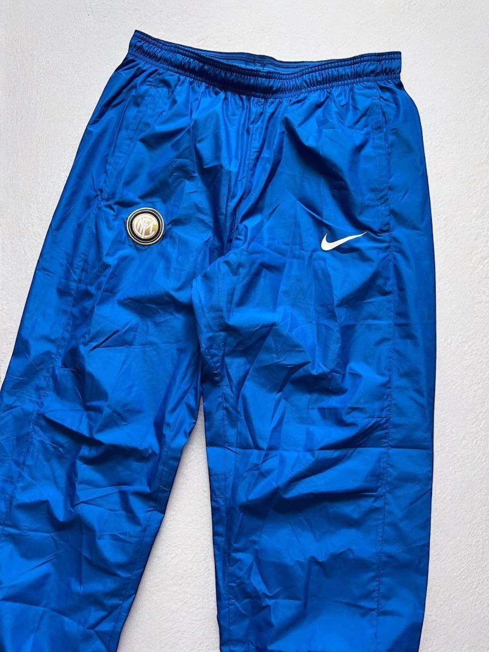 Nike × Vintage NIKE INTER MILAN TRACK PANTS PARACHUTE Y2K SOCCER FOOTBALL Size US 34 / EU 50 - 2 Thumbnail