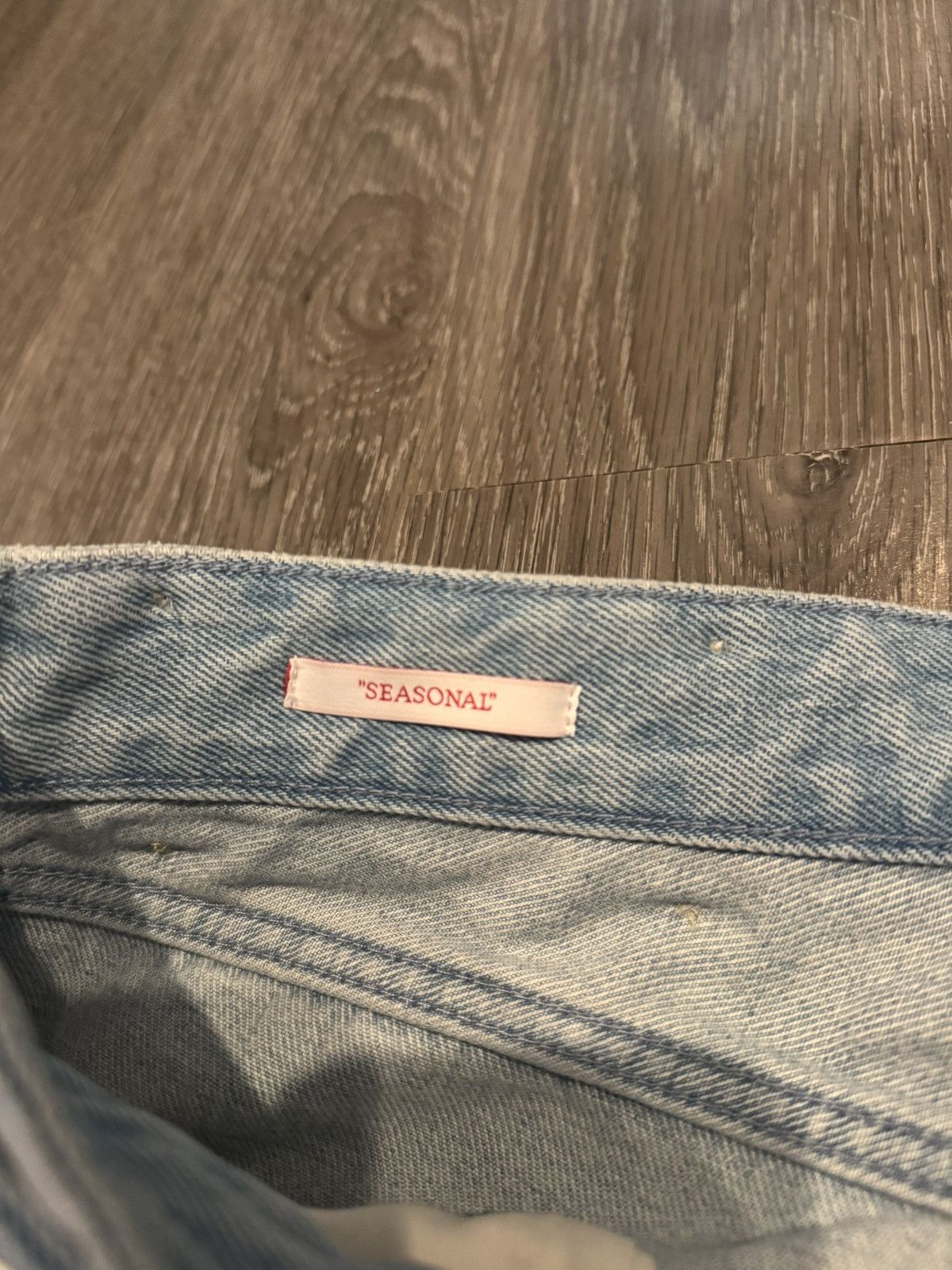 Off-White Off White Double Waist Double Knee Baggy Denim Jeans 30 Size US 30 / EU 46 - 9 Thumbnail