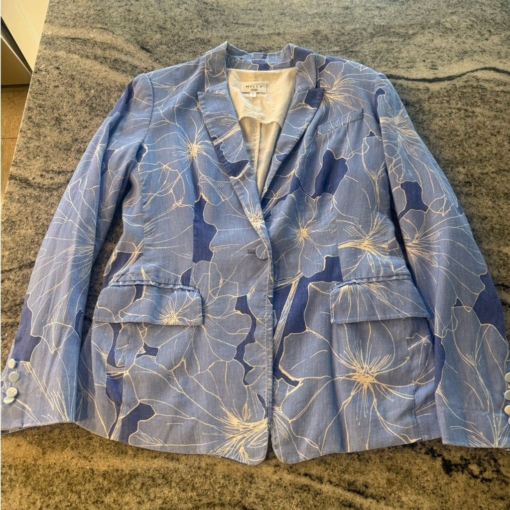 MILLY Milly Avery Waterlily Blazer Size S / US 4 / IT 40 - 8 Thumbnail