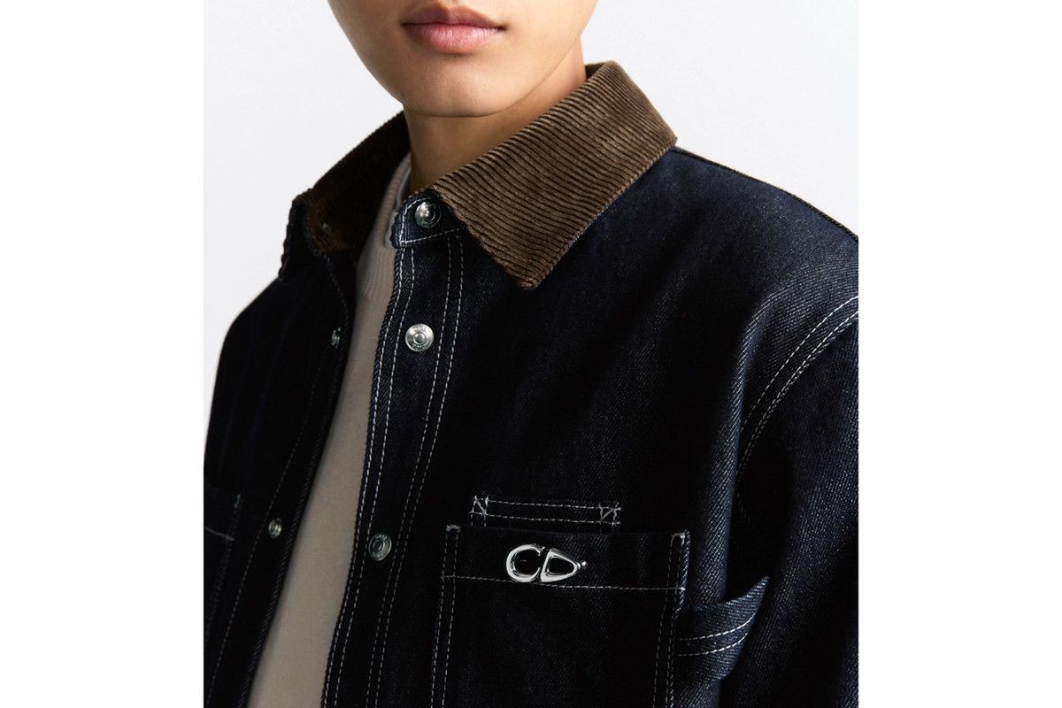 Dior o1bcso1str0326 Archives Labels Overshirt in Navy Blue Size US XL / EU 56 / 4 - 6 Thumbnail