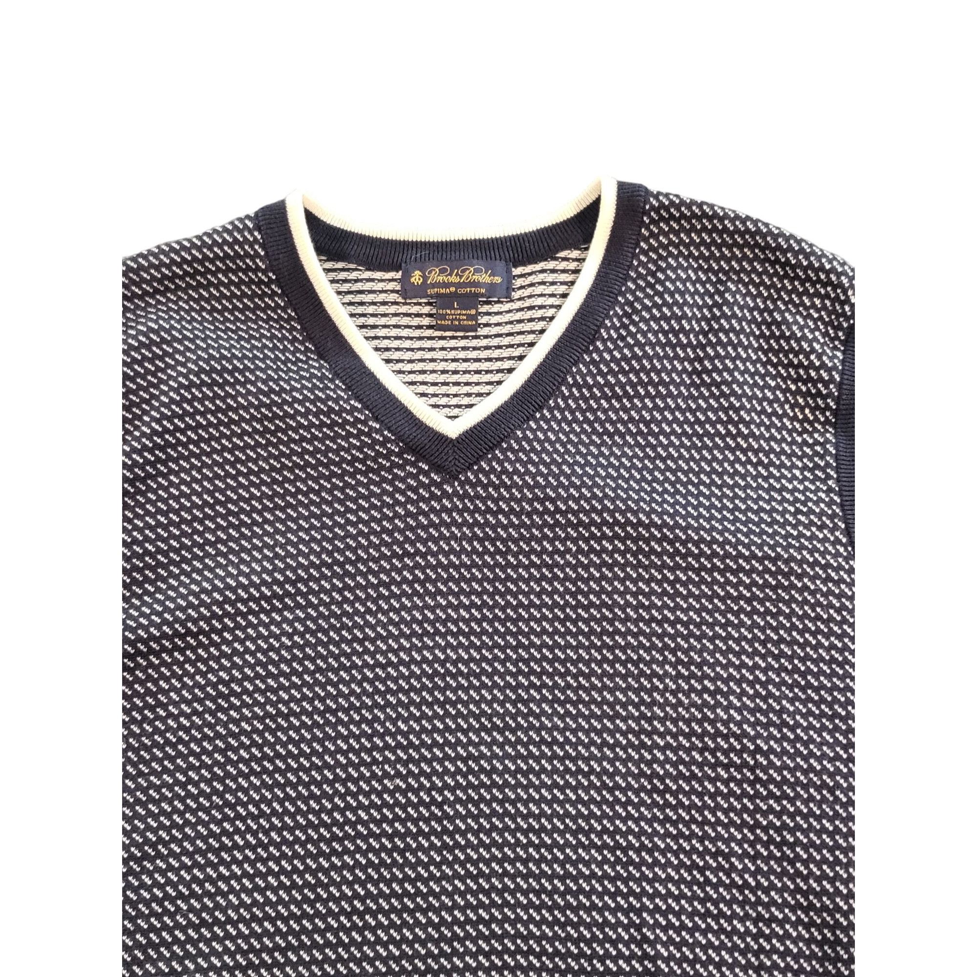 Brooks Brothers Brooks Brothers 346 Supima Cotton Sleeveless Sweater Men Sz Size US L / EU 52-54 / 3 - 2 Thumbnail