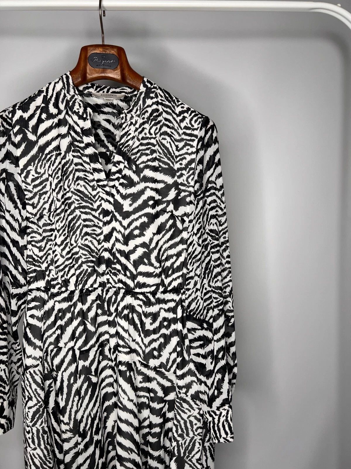 Allsaints Allsaints Martina Remix Dress Animal Zebra Pattern Size M / US 6-8 / IT 42-44 - 6 Thumbnail