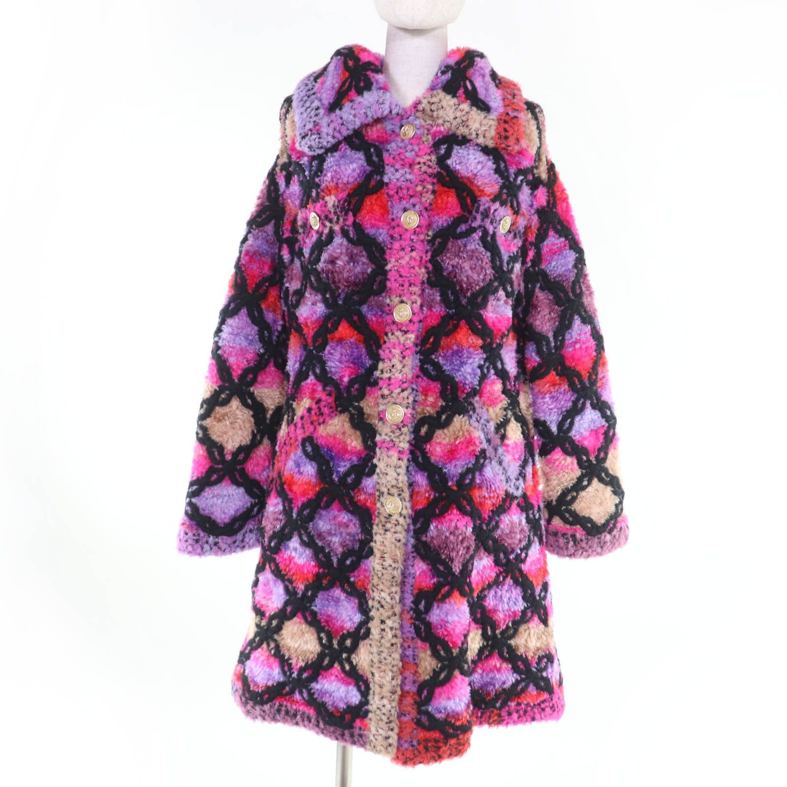 Chanel Chanel CHANEL COCONEIGE Silk Blend Coat Textile Outerwear P65229K60980 DUTY FREE for USA Size ONE SIZE - 1 Thumbnail