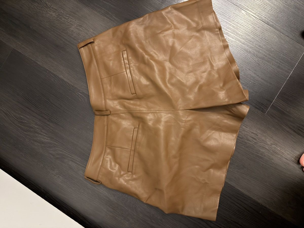 Rebecca Taylor Rebecca Taylor Vegan Leather Shorts Size 34" / US 12 / IT 48 - 5 Thumbnail