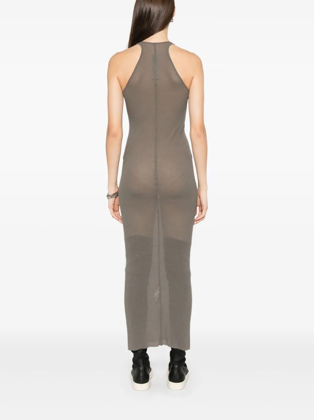 Rick Owens o1y0126 Midi Dress in Gray Size M / US 6-8 / IT 42-44 - 4 Thumbnail